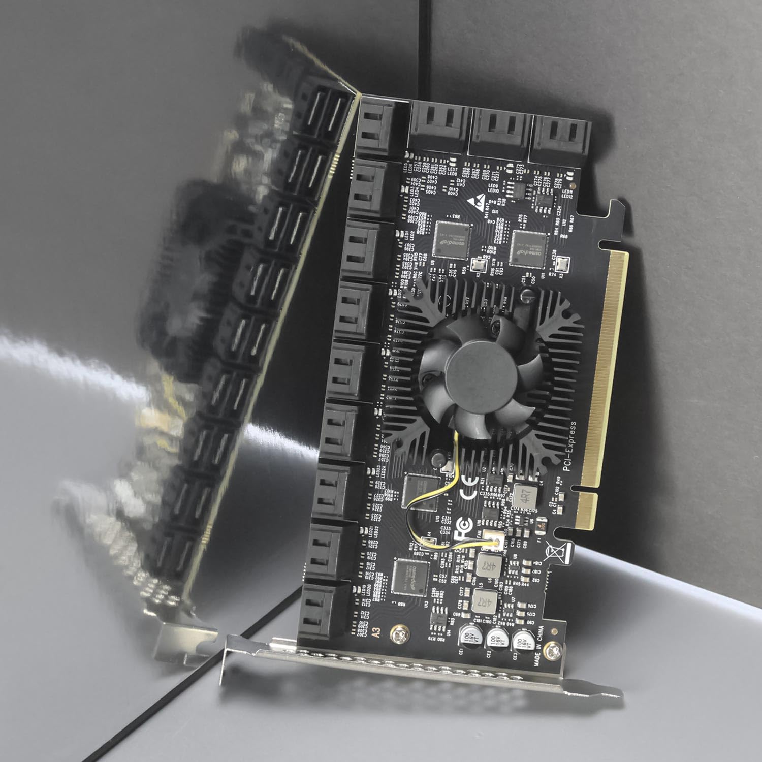 Glotrends Sa3824A 24 Port Pcie 3.0 X8 Sata Expansion Card, Compatible With Windows,Linux,Mac Os,Nas