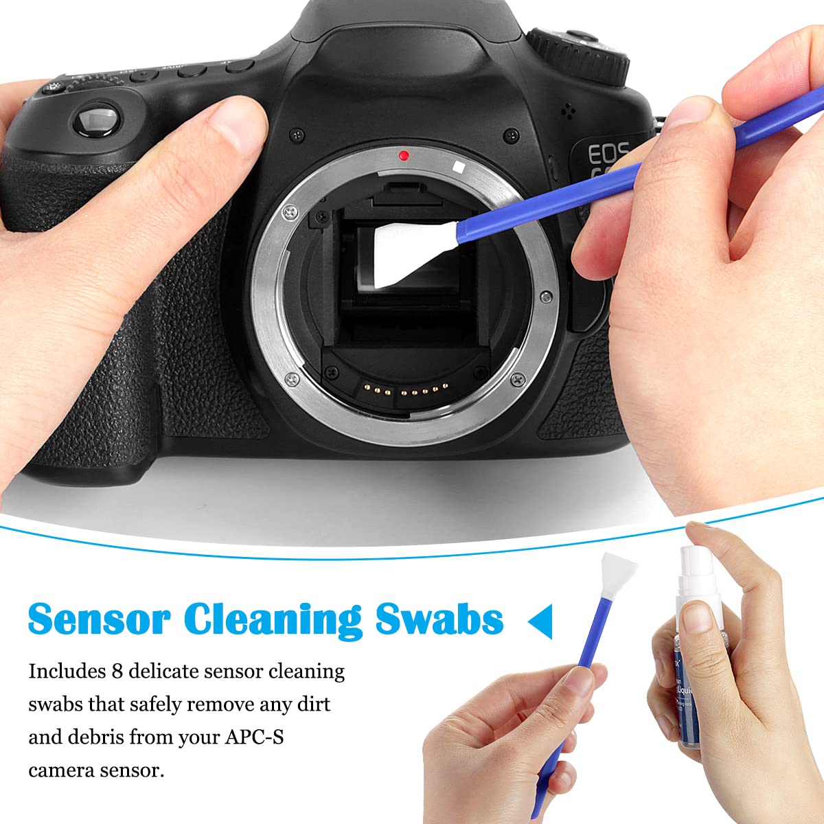 Arvok Professional Camera Cleaning Kit(32 Pcs), Including Air Blower/Cleaning Pen/Cleaning Spray/Cleaning Cloth/Lens Brush, Lens