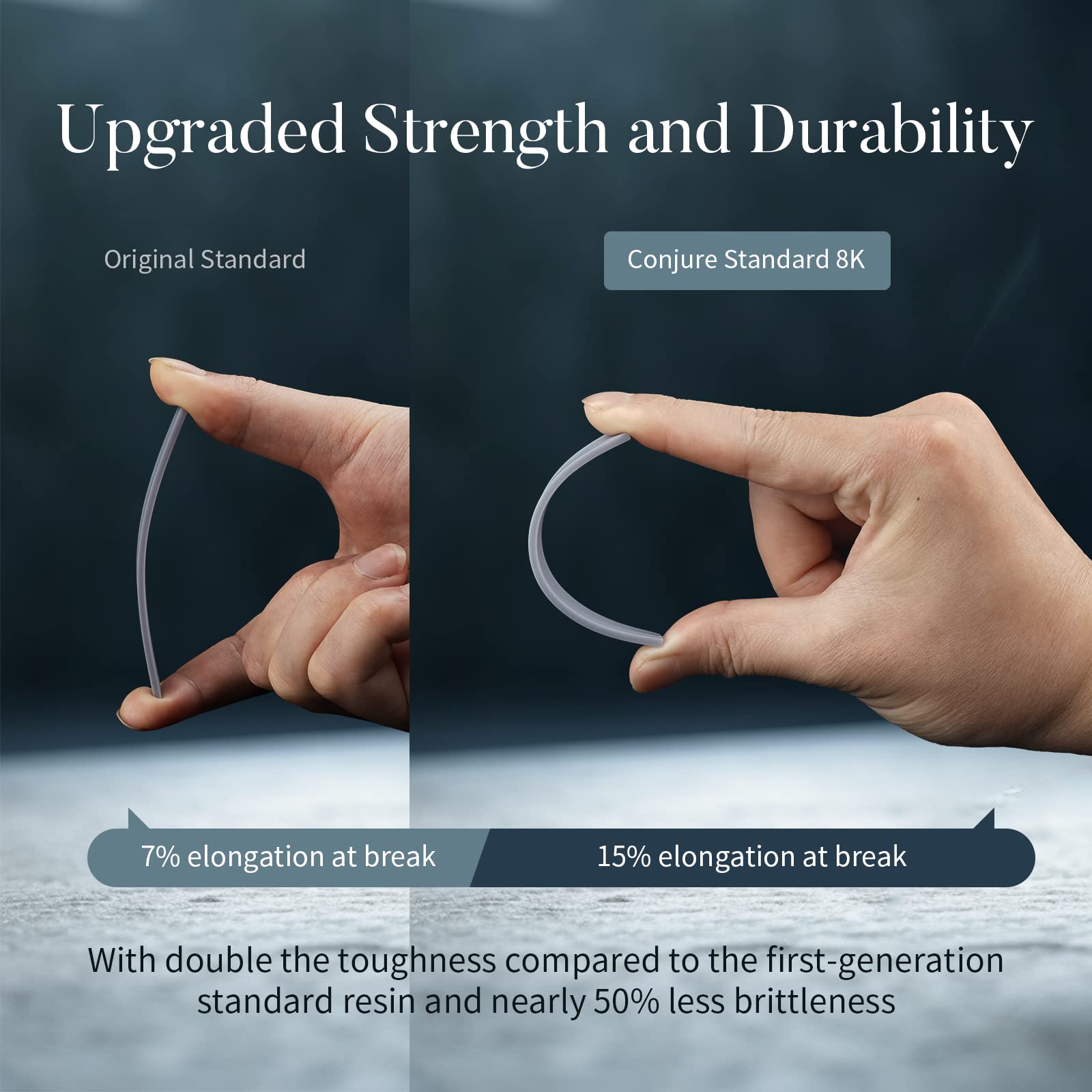 Chitu Systems Conjure Standard 8K Resin 3D Printer Resin, 1Kg Fast Curing 405Nm Standard Photopolymer Resin For Lcd 3D Printing