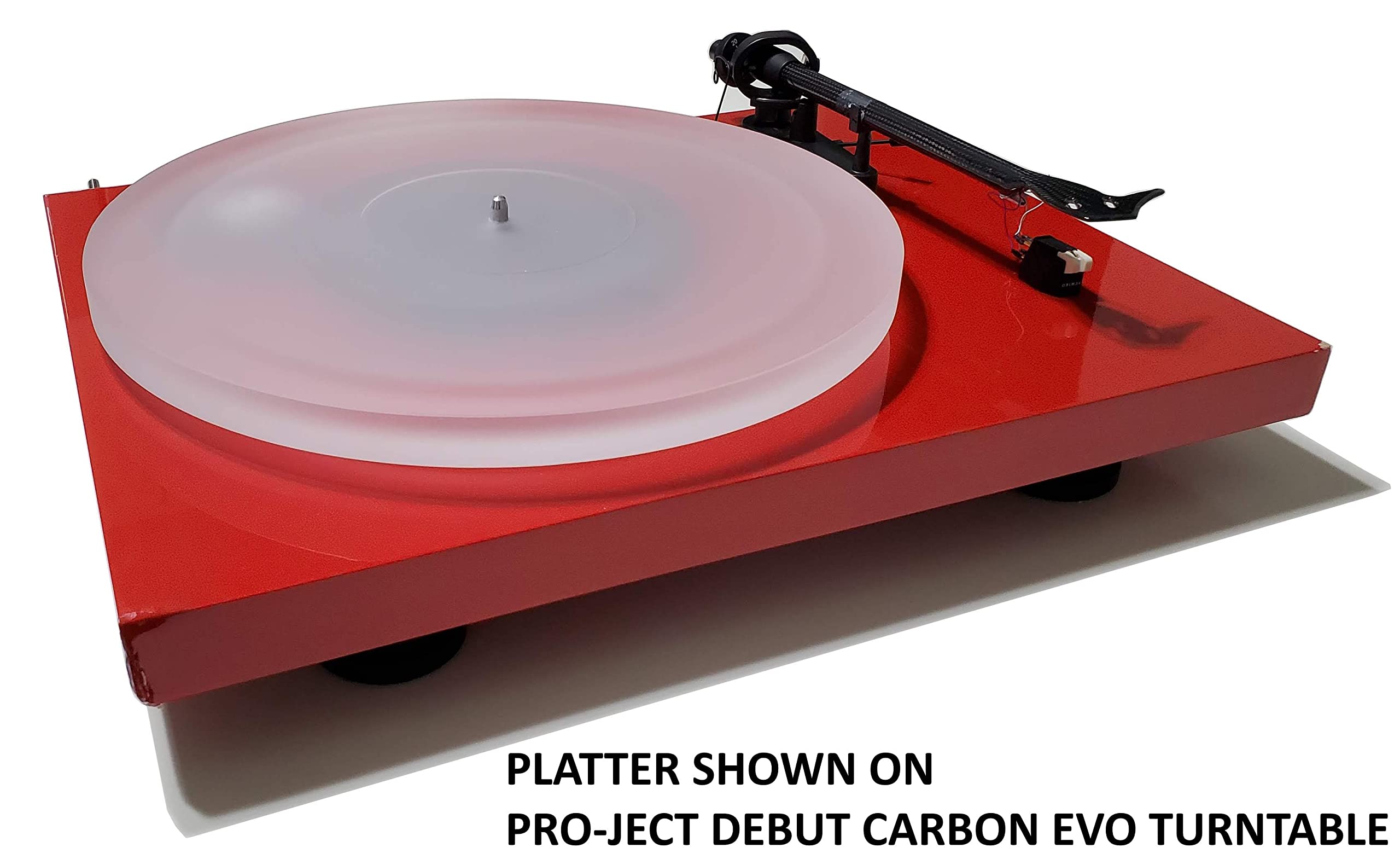 Acrylic Platter Upgrade For Pro Ject Debut Dc/Evo/Pro, Pro Ject T1, Pro Ject 1Xpression, Music Hall Mmf 2.1/2.2/2.3/3.3/5.1/5.1S