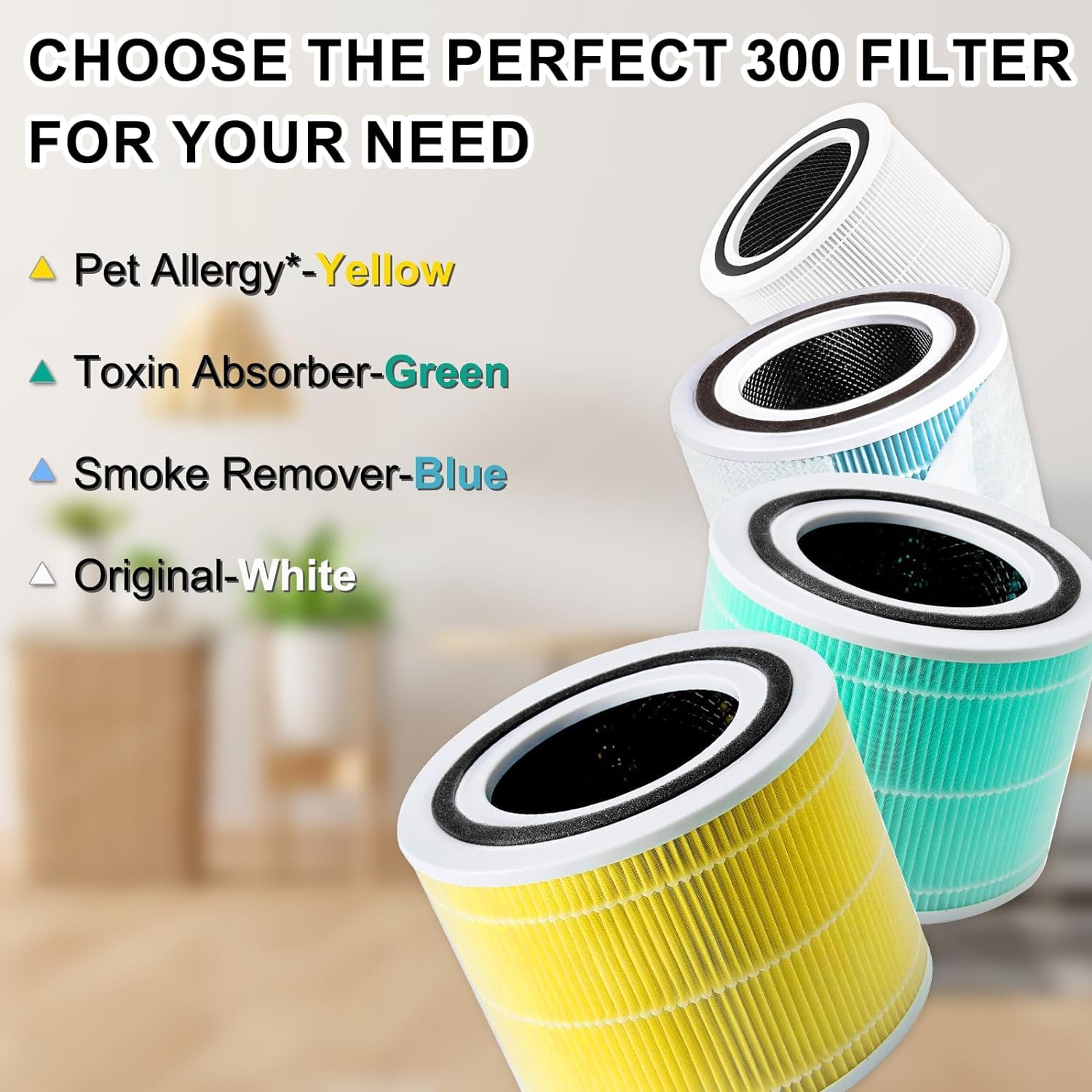 Core 300 Pet Care Replacement Filter For Levoit Core 300 Core 300 P Core 300S Vortexair Air Purifier,Core 300 Pet Aller Gy Filte