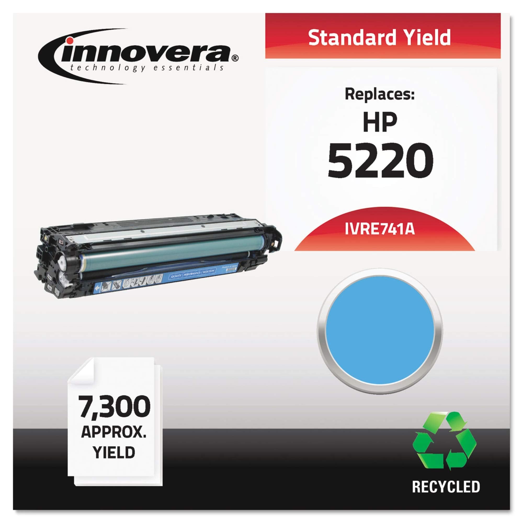 Innovera Remanufactured Cyan Toner, Replacement For 307A (Ce741A), 7,300 Page Yield