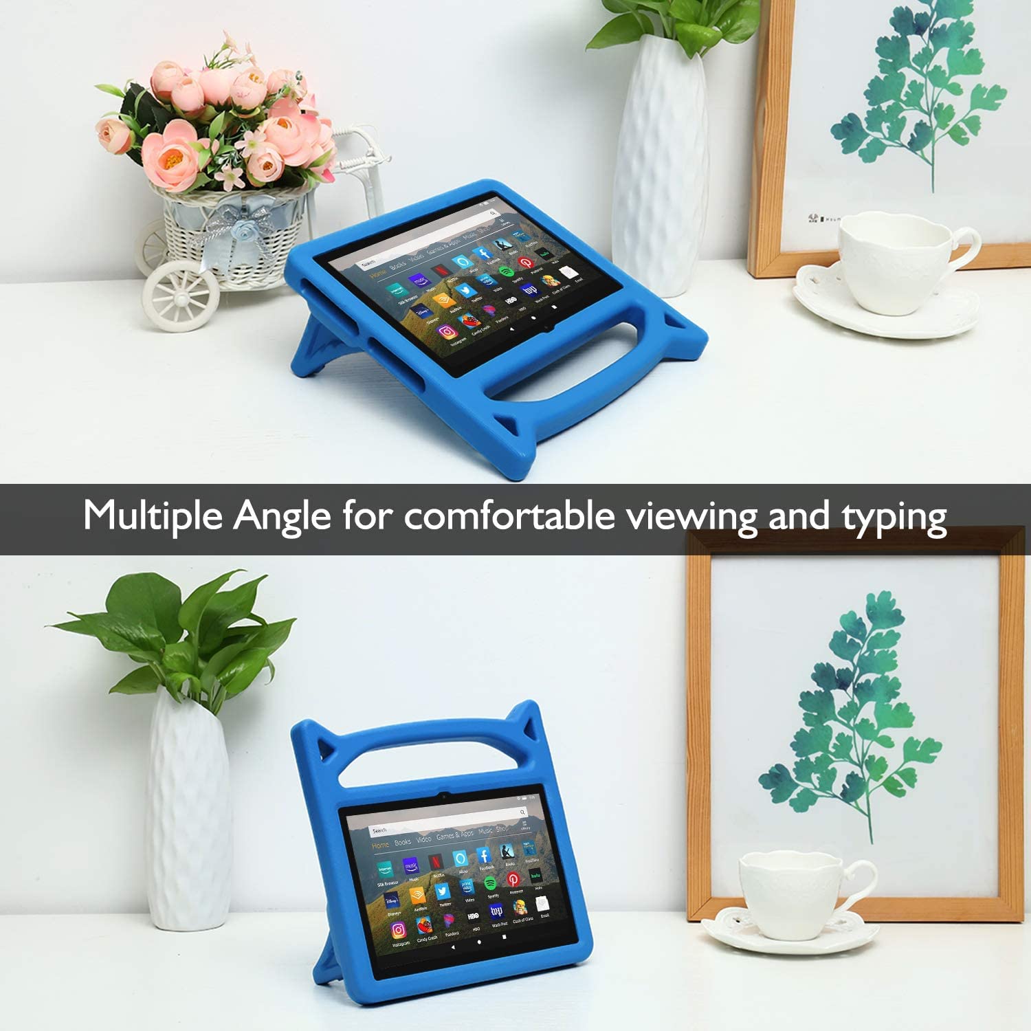 Kids Tablet Case For 8 Tablet(2020/2022 Release,10Th/12Th Generation),Dinines Incompatible With Ipad Samsung 8Inch Tablet,Anti S