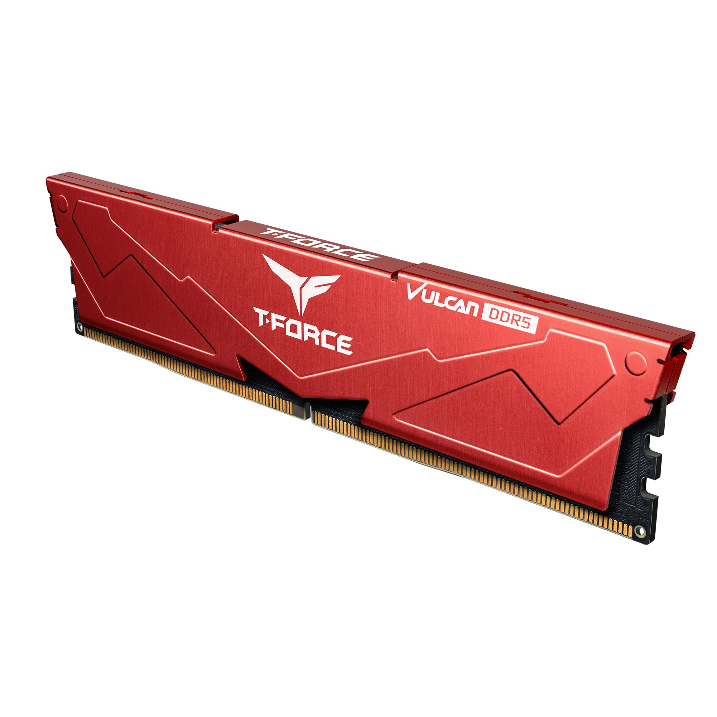 Teamgroup T Force Vulcan Ddr5 32Gb (2X16Gb) 6000Mhz (Pc5 48000) Cl38 Intel Xmp 3.0 & Amd Expo Compatible Desktop Memory Module R
