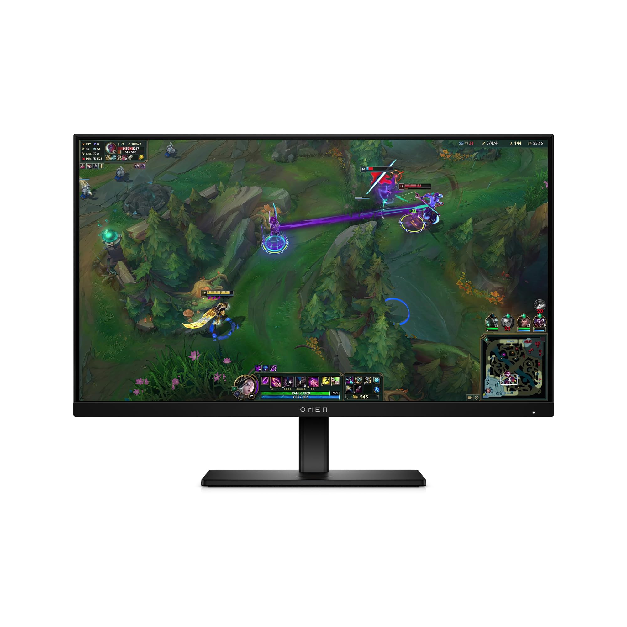 HP OMEN 24.5 inch FHD 360Hz Gaming Monitor, FHD Display (1920 x 1080), IPS Panel Technology, VESA DisplayHDR 400, 1ms GtG (with