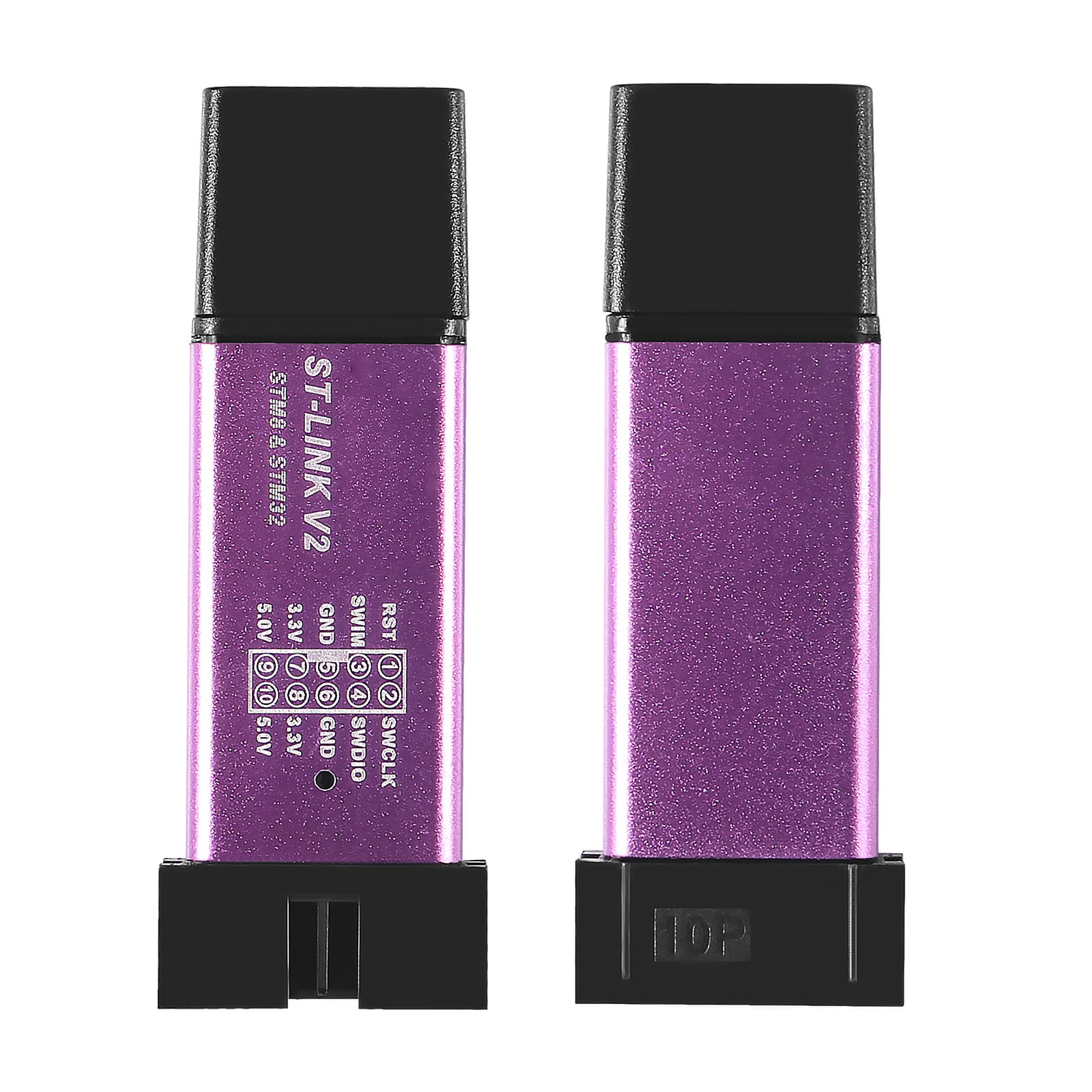 Aitiao 2Pcs St Link V2 Emulator Downloader Programming Unit Mini Stm8 Stm32 M89 With Cable (Random Color)