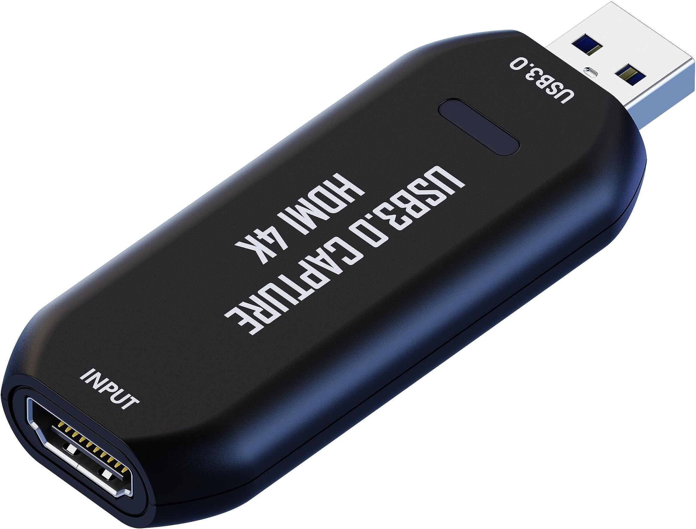 VIXLW Cam Link 4K, Capture Card, External Camera Capture Card for DSLR, Camcorder, ActionCam as Webcam, Stream and Record in 2K5