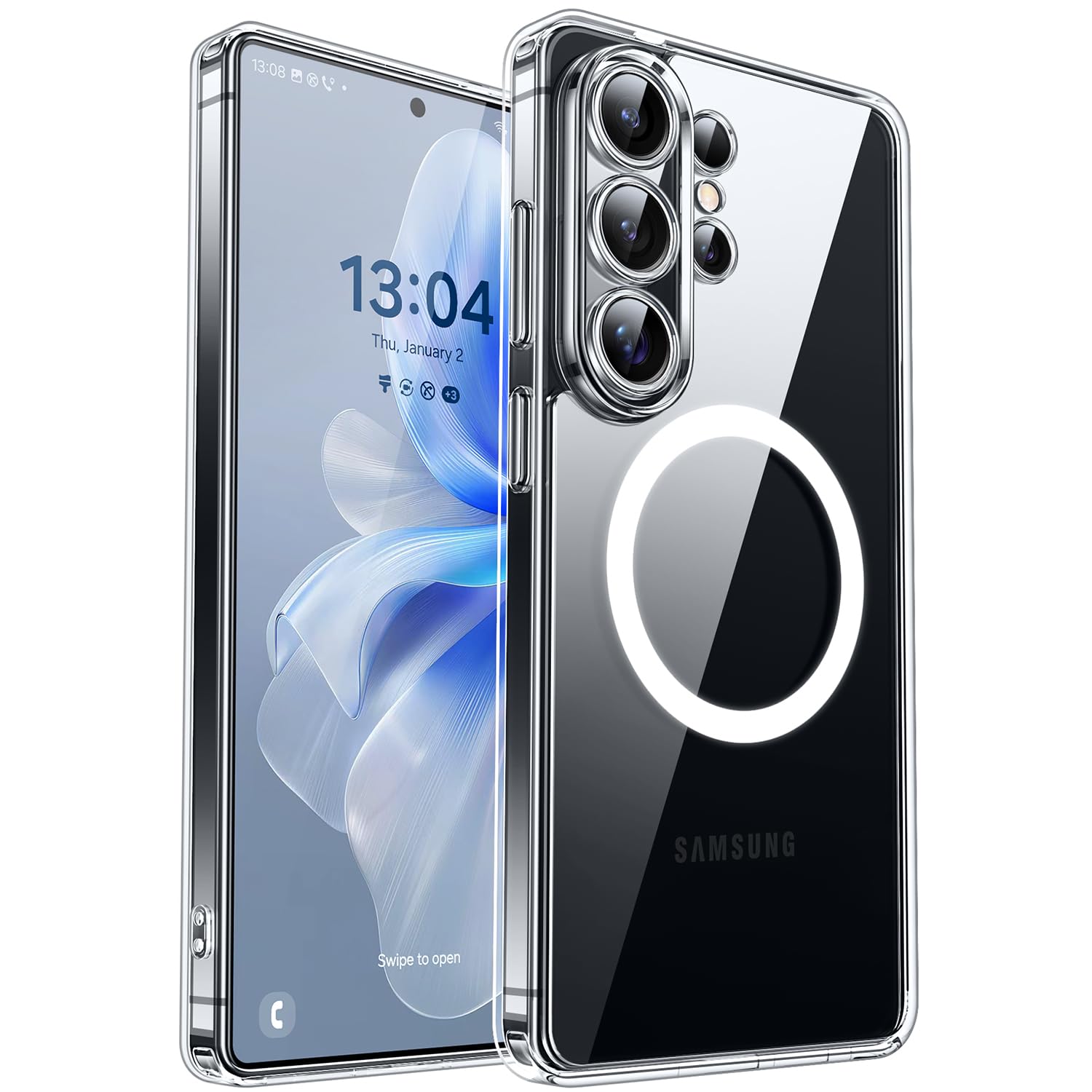 CANSHN Designed for Samsung Galaxy S26 Ultra Case (6.9 inch), Upgraded [Full Camera Protection] [Compatible with Magsafe] Shockp