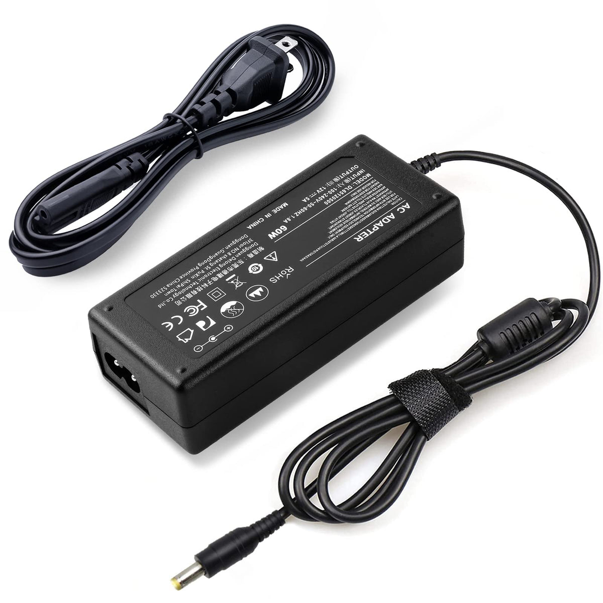 12V Ac Dc Adapter Power Cord For Insignia 19' 20' 24' 28' 32' Led Hdtv Hd Tv Ns-32D312Na15, Ns-32D220Na16, Ay060A-Zf122, Ns-24Ed310Na15, Ns-19E310A13 Ns Ns-24E200Na14 Ns-32D420Na16 Power Supply Cord