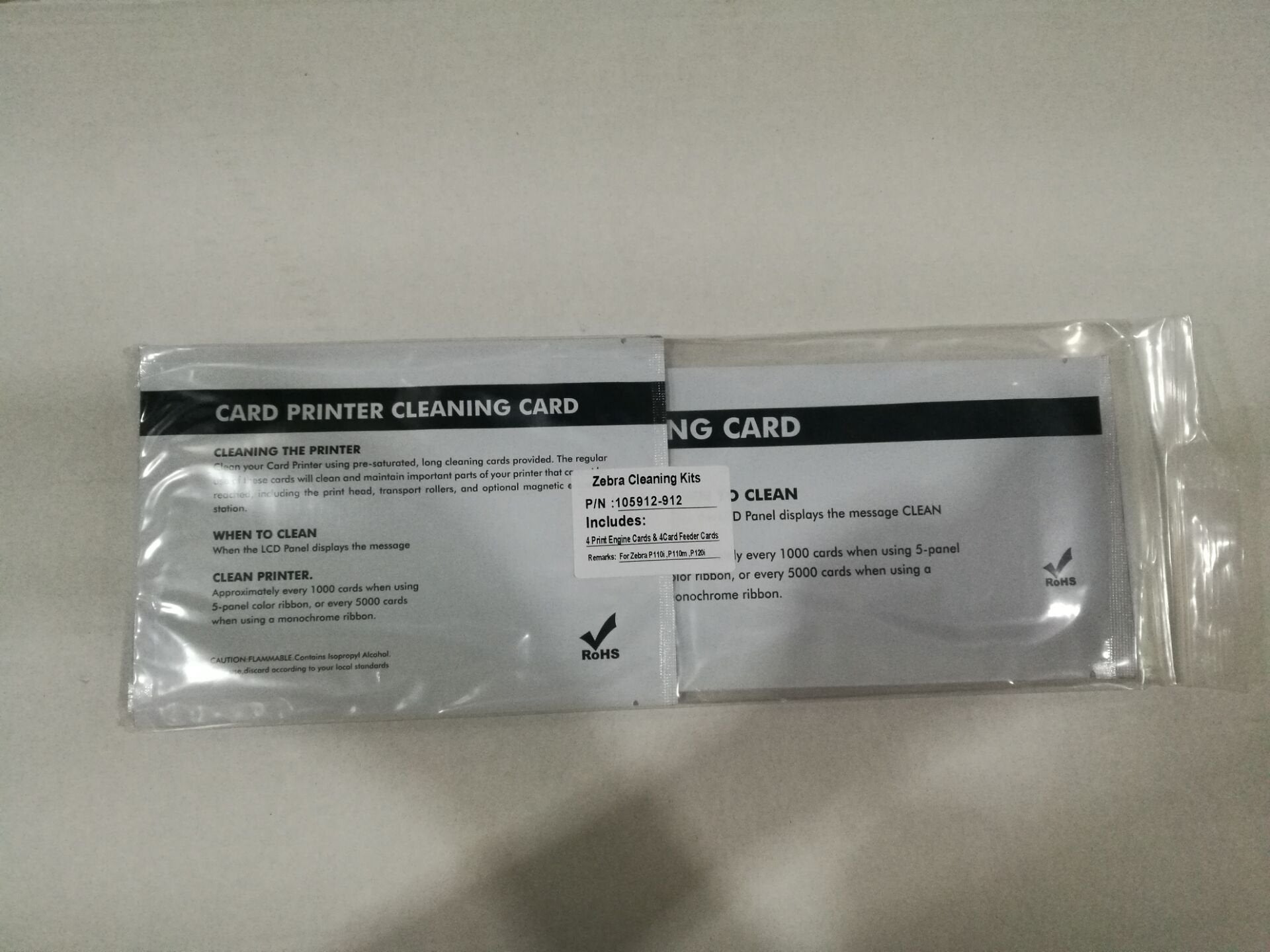 Cleanmo Cleaning Repair Kit For P110I, P110M And P120I Card Printers, Pack Of 8 Pcs