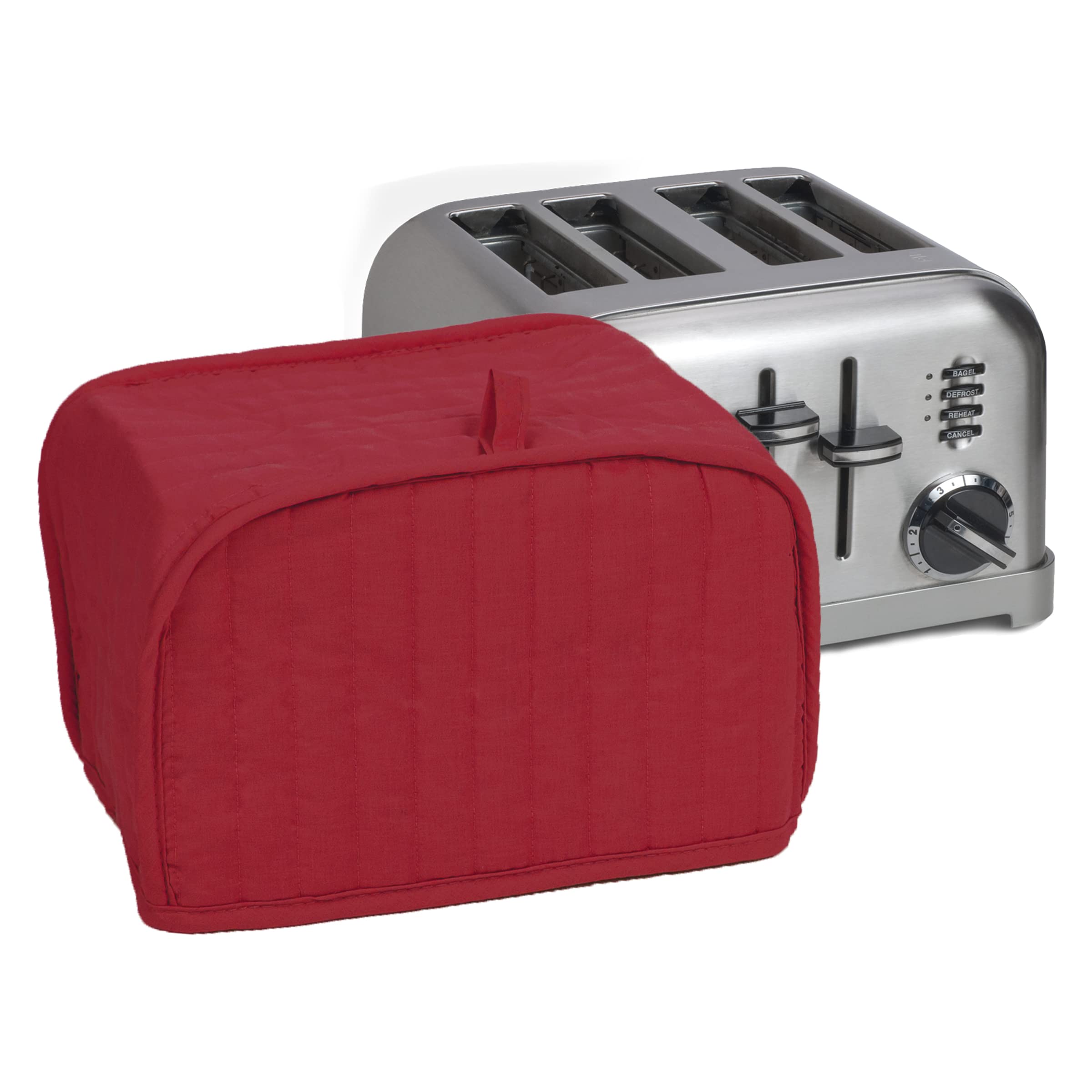 Ritz Premium Universal Four Slice Toaster Cover, 11.25'' X 7.25'' X 10.5'', Polyester And Cotton Quilted, Fingerprint Protector,