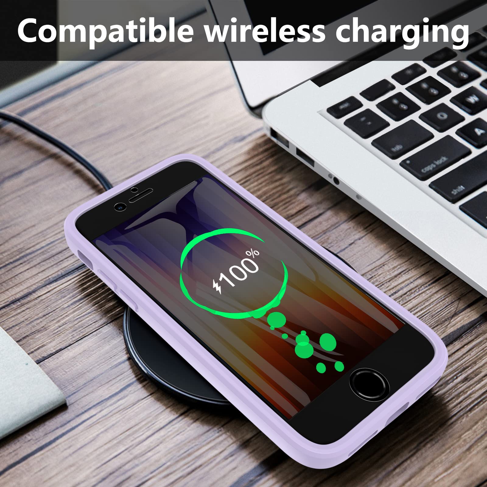 Case For Iphone Se 2022 (Se 3Rd Gen),Iphone Se 2020 Case, Iphone 8/7 Case, Built In Screen Protector 360 Full Body Shockproof Pr