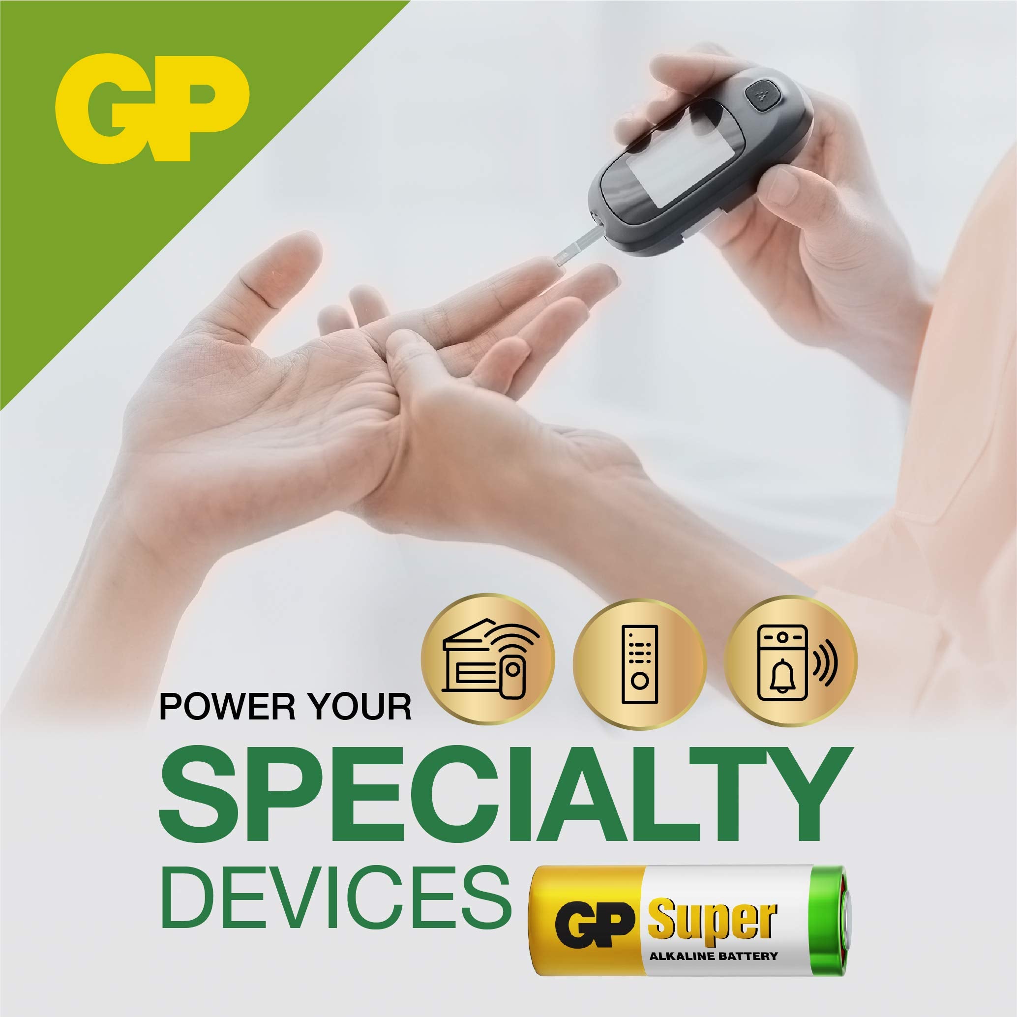 Gp Batteries 27A 12 V High Voltage Alkaline Battery, 10027Ac1