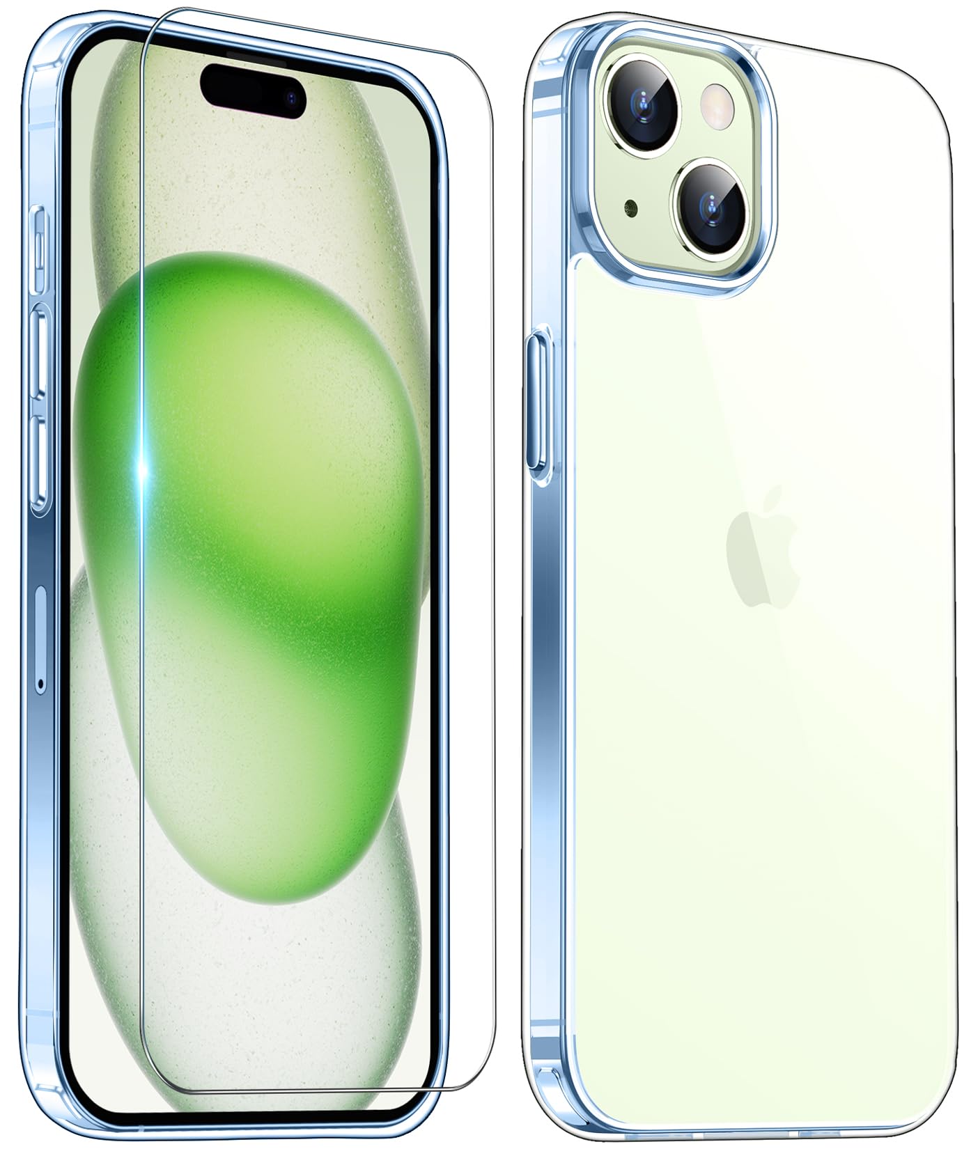 Temdan Compatible With Iphone 15 Plus Case 6.7Inch Crystal Clear,[Non Yellowing] [Ultra Slim][Military Grade Drop Protection] Sh