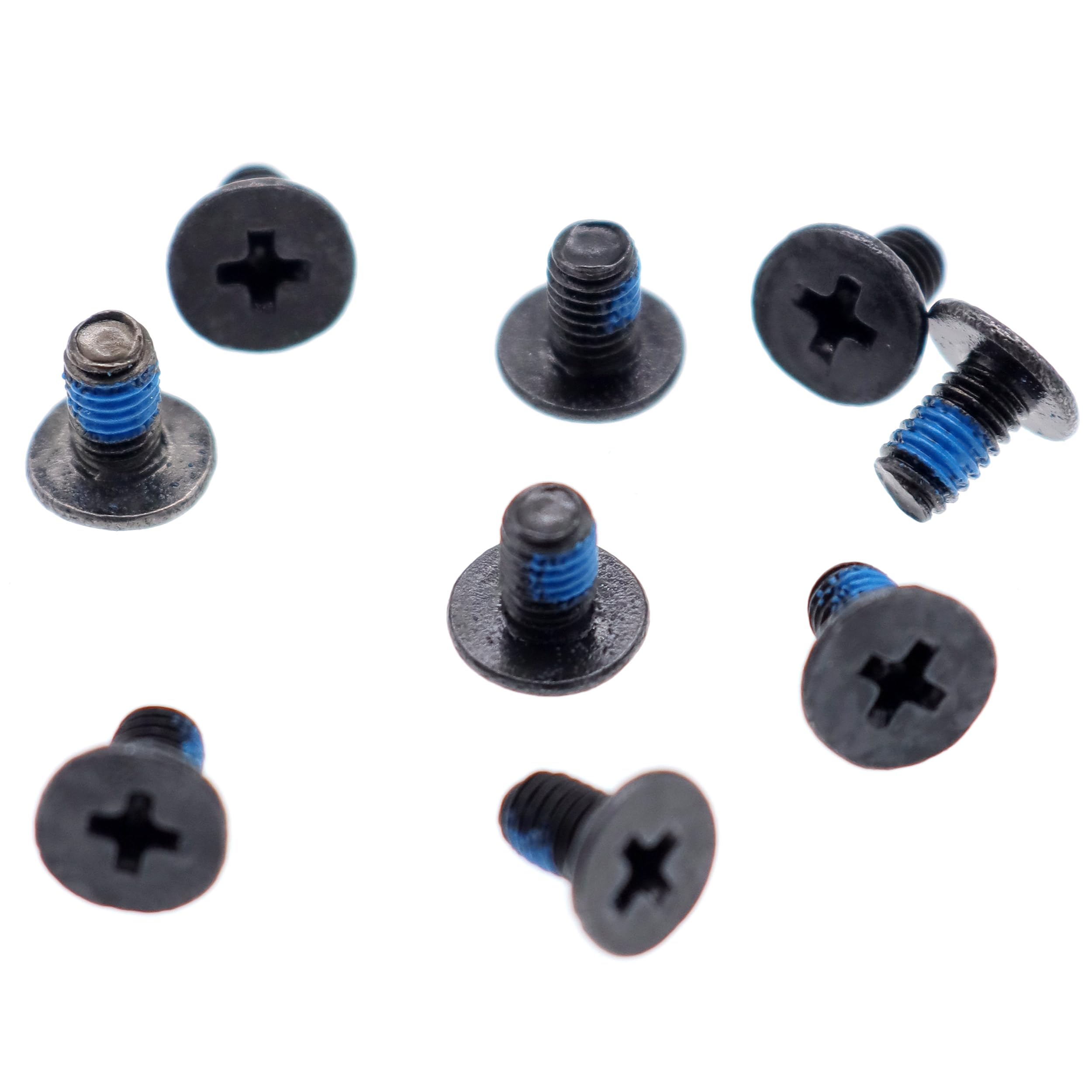 Deal4Go [10-Pack] M3 X 5 Mm Phillips Flat-Head Screw Replacement For Laptop Bottom Case Hard Drvie Ssd Screws (Black)