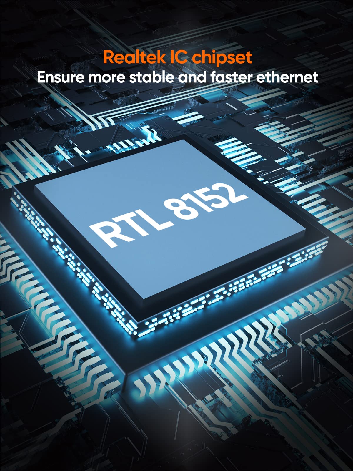 Cablecreation Usb To Network Adapter, Usb 2.0 To 10/100 Rj45 Ethernet Lan Cable Compatible With Windows 10/8.8/8/ 7, Macos X, Bl