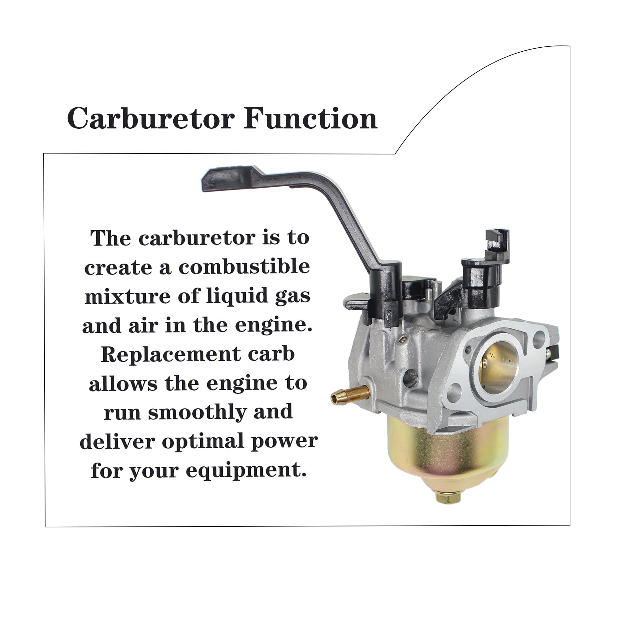 Huayi P19 1 Carburetor Compatible With Honda Generac Champion Predator Powerhorse 3000W 3500W 4000W Generator Powered By 196Cc 2