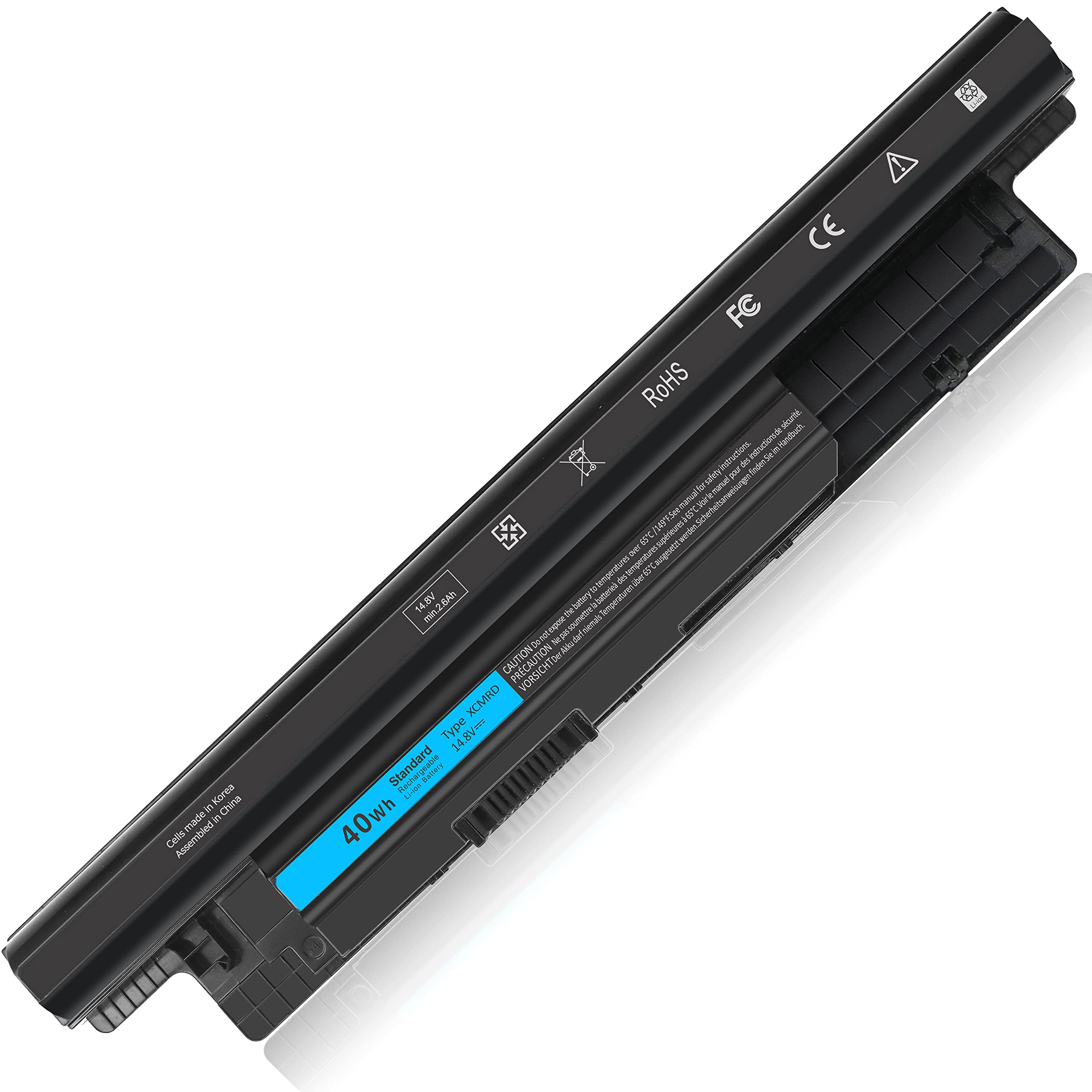 Xcmrd 40Wh Li Ion Battery 14.8V Compatible With Dell Inspiron 14R 14 17 17R 15 15R 3000 5000 3521 3543 3421 5721 5537 17 3721 15 3537 3521 5537 5521 N121Y Y1G4M 312 1387 Xrdw2 Ygmtn,Latitude 3440 3540