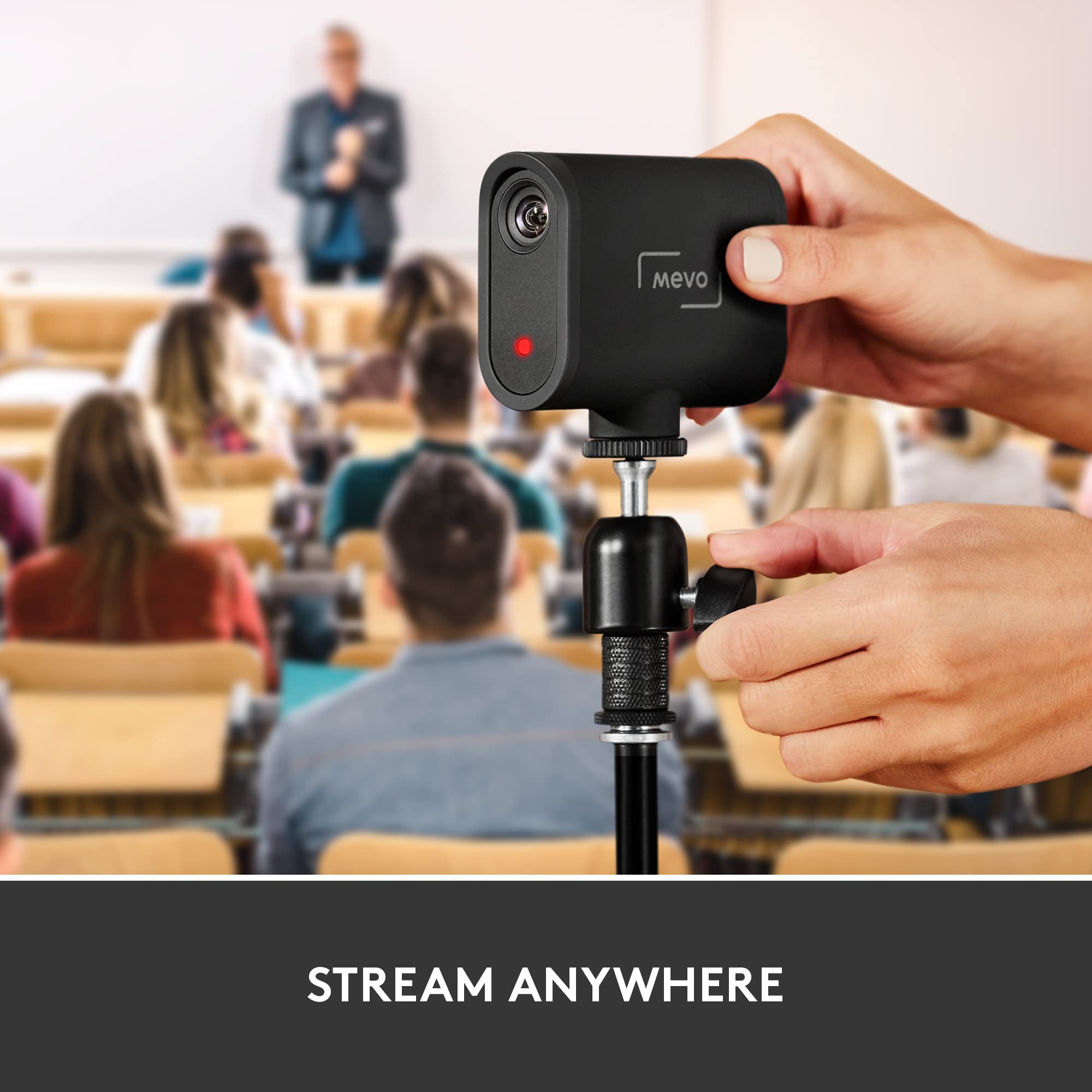 Logitech For Creators Mevo Start 3-Pack Wireless Live Streaming Cameras, For Multi-Camera Hd Video,App Control And Stream Via Sm