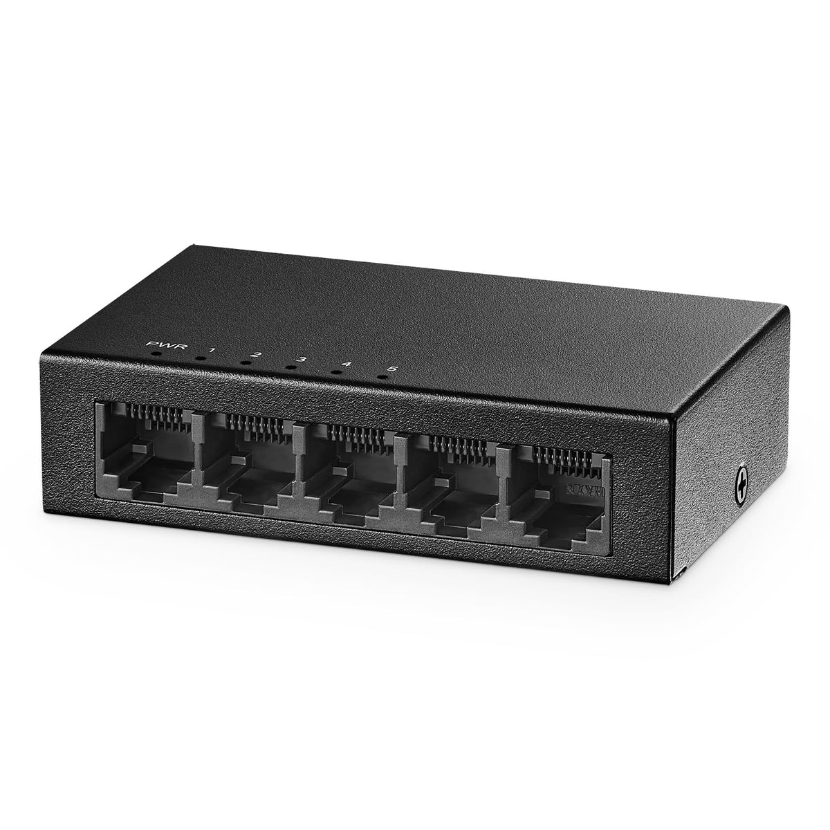 Binardat 5 Port Gigabit Ethernet Switch, 5 Ports 100/1000Mbps, Mini Size Metal Case Unmanaged Desktop|Wallmount Plug And Play