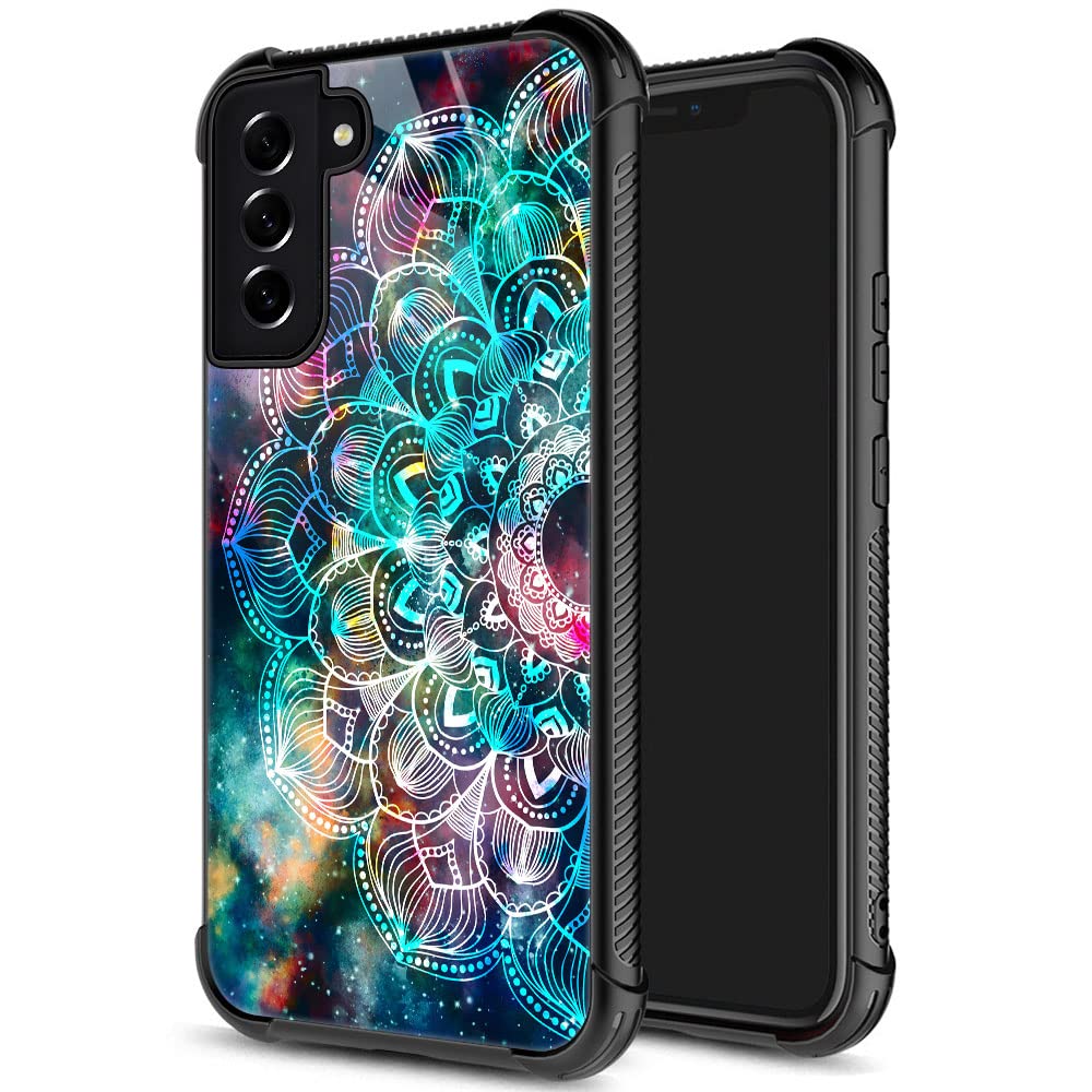 Samsung Galaxy S21 Ultra Case,Mandala Galaxy S21 Ultra 5G Cases For Girls Womens,Pattern Design Shockproof Anti Scratch Organic