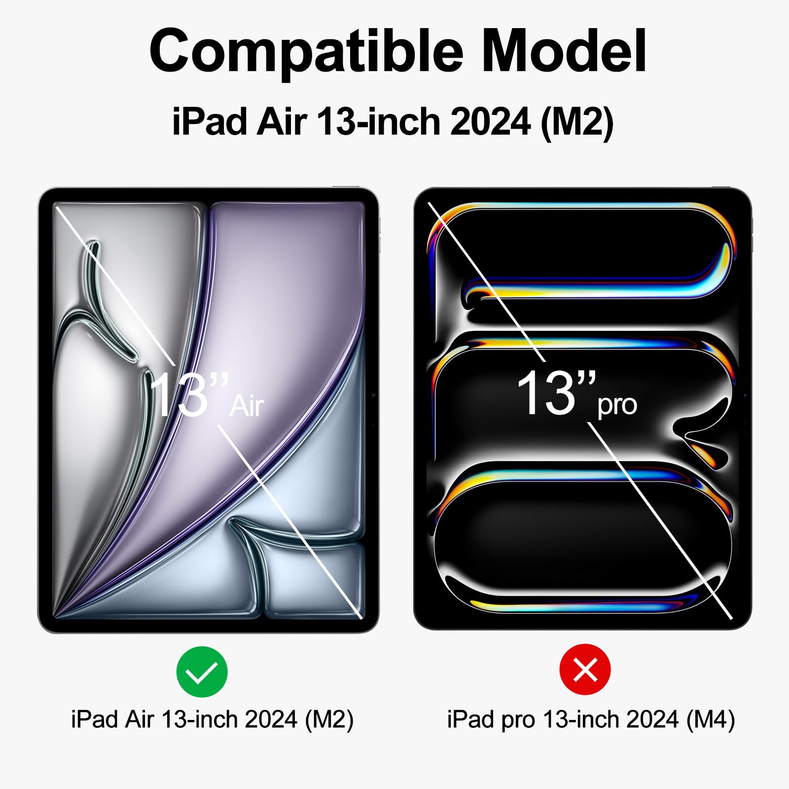 2 Pack   Blue Light Blocking Screen Protector Compatible With Ipad Air 13 Inch 2024 6Th Generation M2, Anti Blue Light Anti Glar