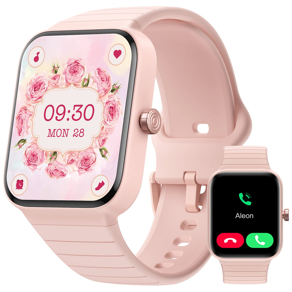 Parsonver Smart Watch For Women, Answer/Make Calls, Alexa Built In, 1.8'' Hd Touch Screen Fitness Tracker 100+ Sports Modes Ip68