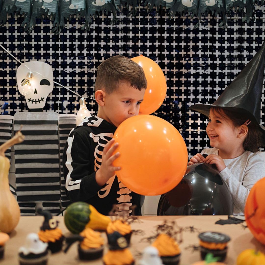 Square Tinsel Curtain Party Backdrop   10Pcs Glitter Foil Fringe Curtain Party Decor Black Photo Booth Backdrop Streamers For Ha