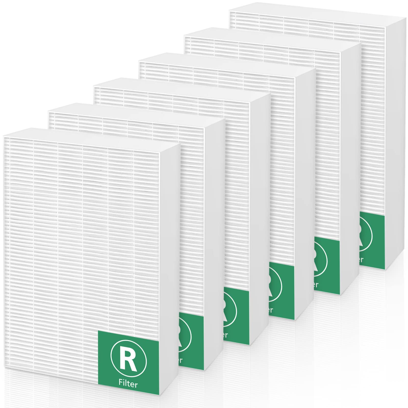 6 Pack Hrf R3 Hepa Replacement Fil Ter R Compatible With Honeywell Hpa300, Hpa200, Hpa100, Hpa090 Series And Hpa5300