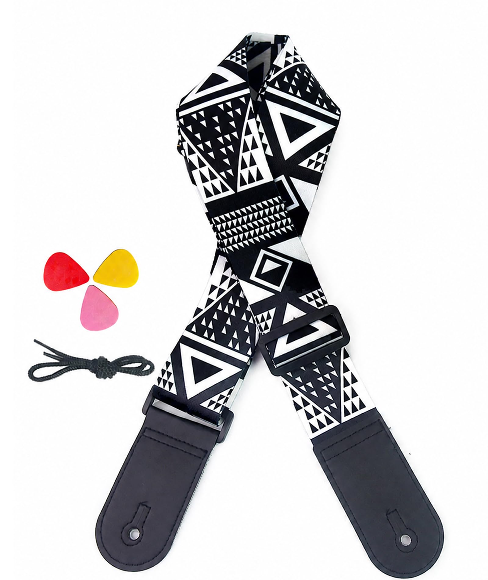 embroidery Guitar Strap, Guitar Belt Strap for Professional Musicians, Strap Guitar, Suitable for Studio Recording and Live Perf