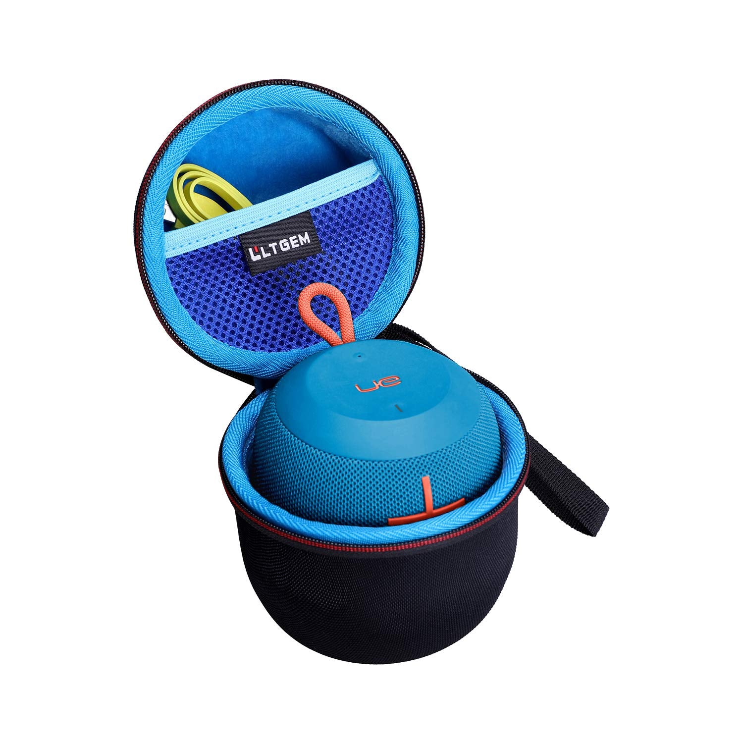 LTGEM Case Compatible with Ultimate Ears WONDERBOOM 4/3/2 Portable Waterproof Speaker, Black+Blue