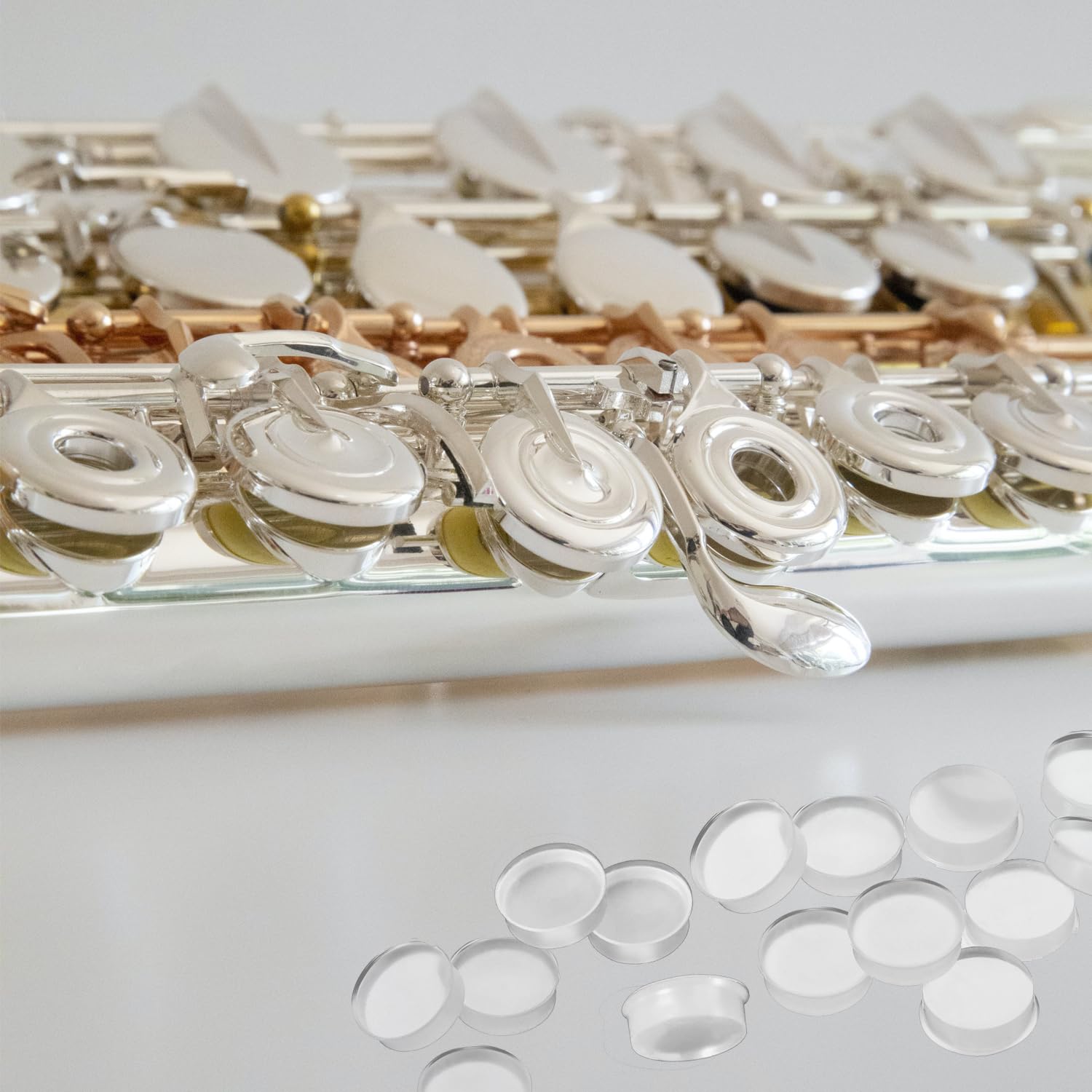 26 Pieces Silicone Flute Plug, Flute Key Cover, 8 Mm Flute Hole Plug Soft Flute Key Cover For Most Brand Flute