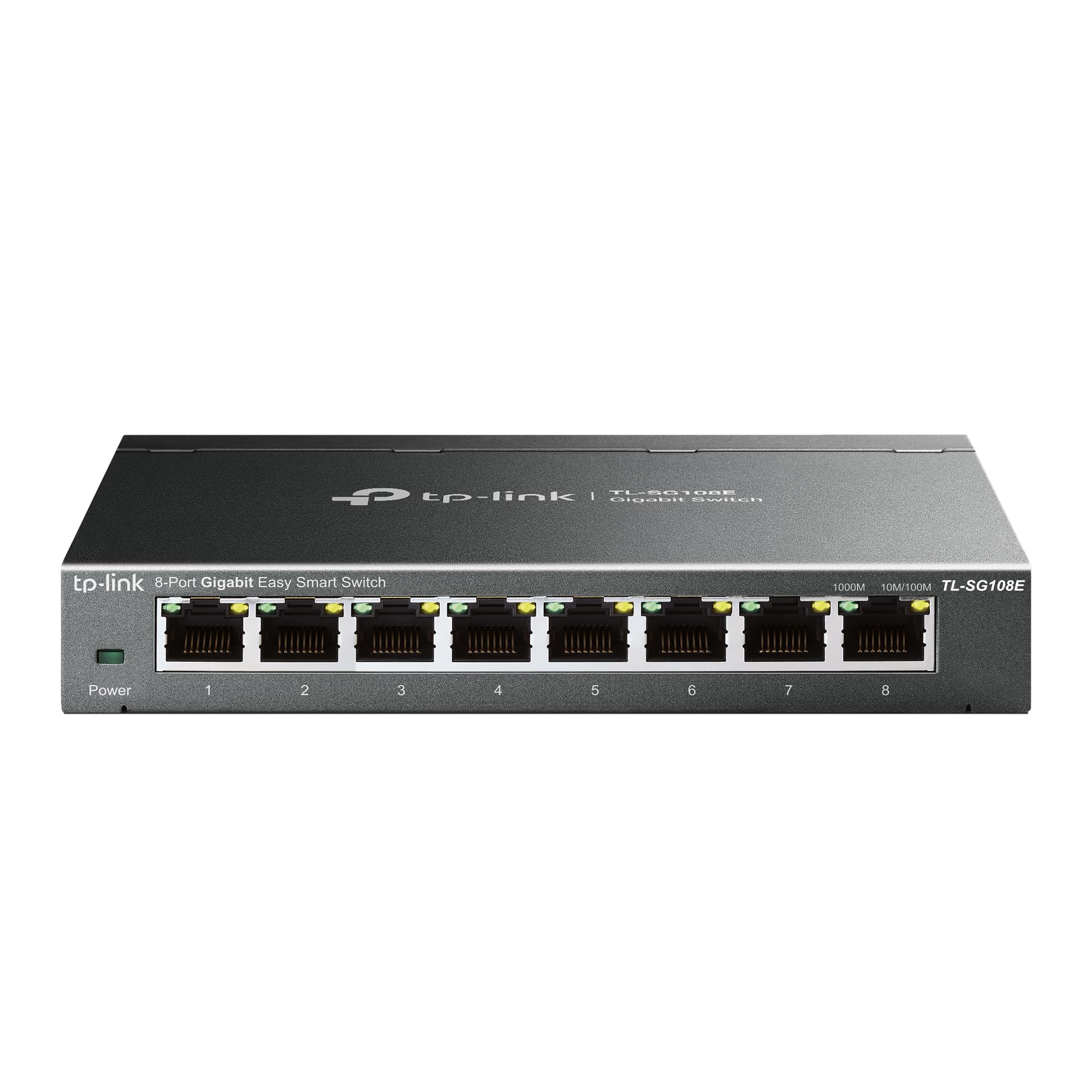 TP-Link 8 Port Gigabit Switch | Easy Smart Managed | Plug & Play | Desktop/Wall-Mount | Sturdy Metal w/ Shielded Ports | Support