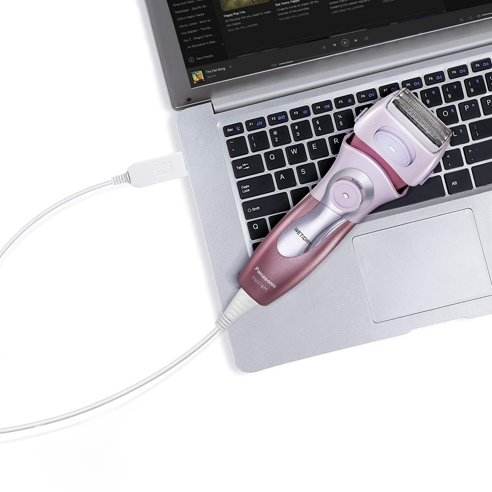 Charger Replacement For Panasonic Shaver Es2216Pc/Es2207P, Charging Cable For Trimmer, With Cleaner Brush