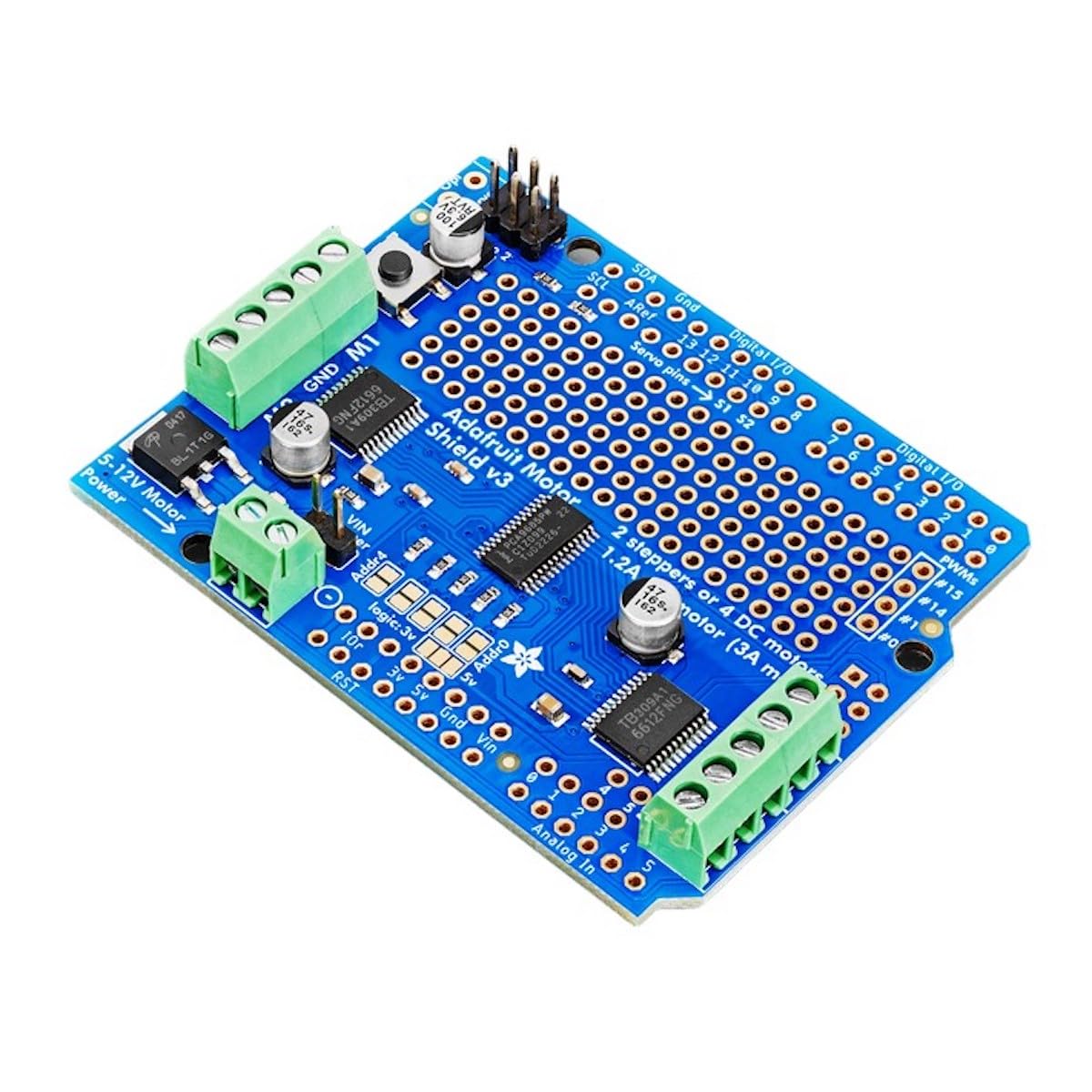 Adafruit Motor/Stepper/Servo Shield For Arduino V2.3 Kit
