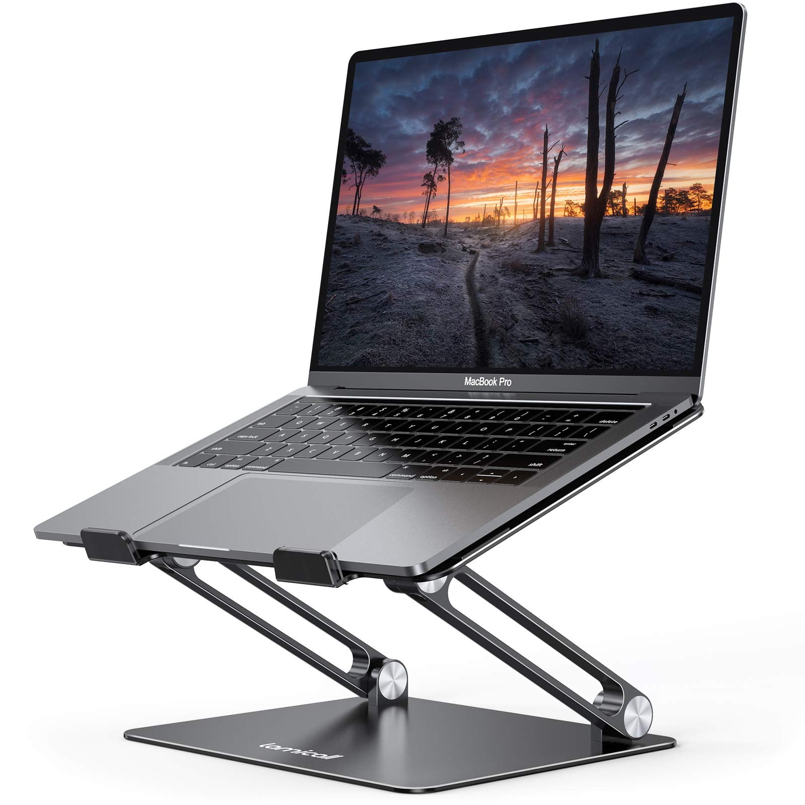 Lamicall Adjustable Laptop Stand, Portable Laptop Riser, Aluminum Laptop Stand For Desk Foldable, Ergonomic Computer Notebook St