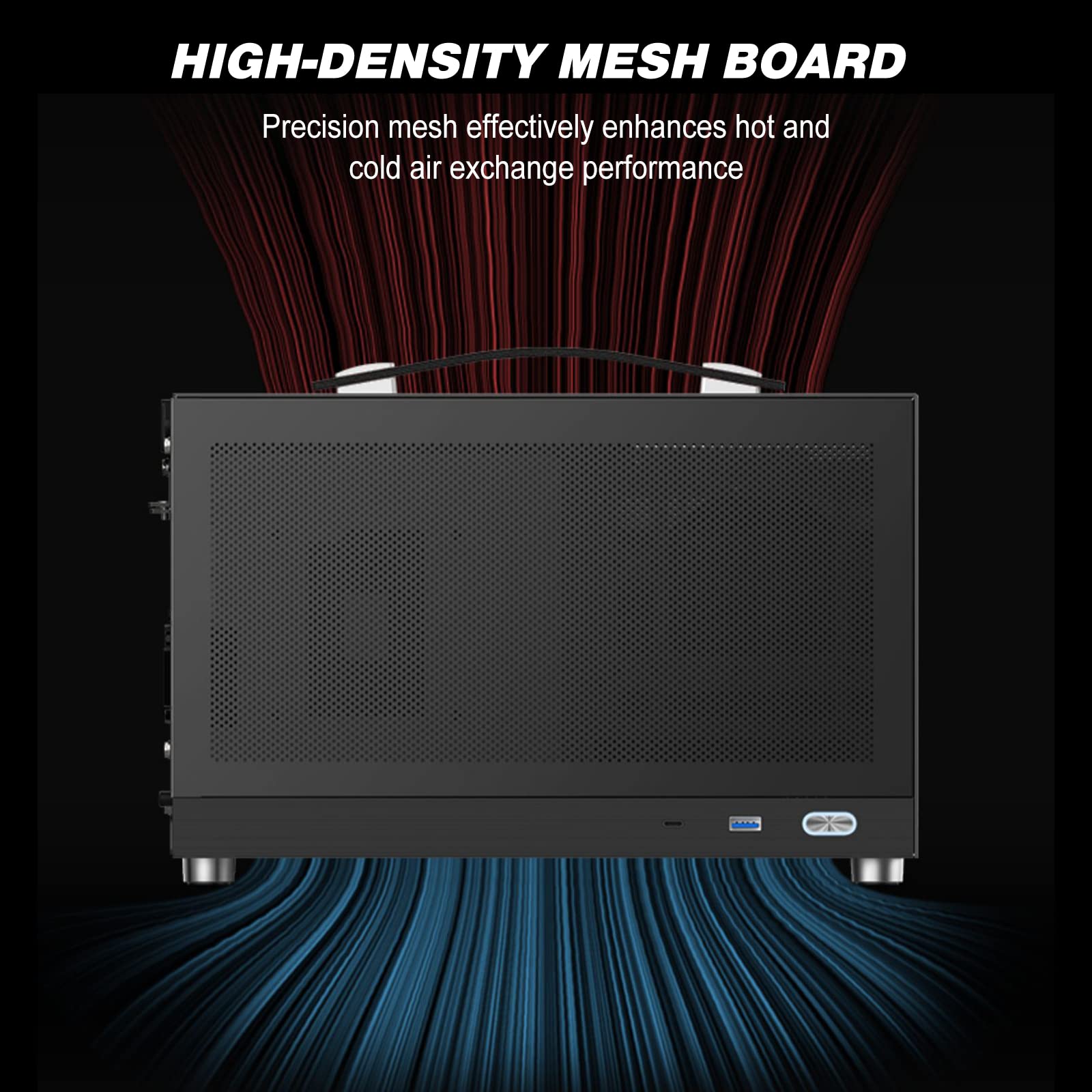 S300   Mini Itx Pc Gaming Case   Front I/O Usb 3.0 Type   C Port   Sfx Power Supply 100 130Mm   Cable Management System   Luminu