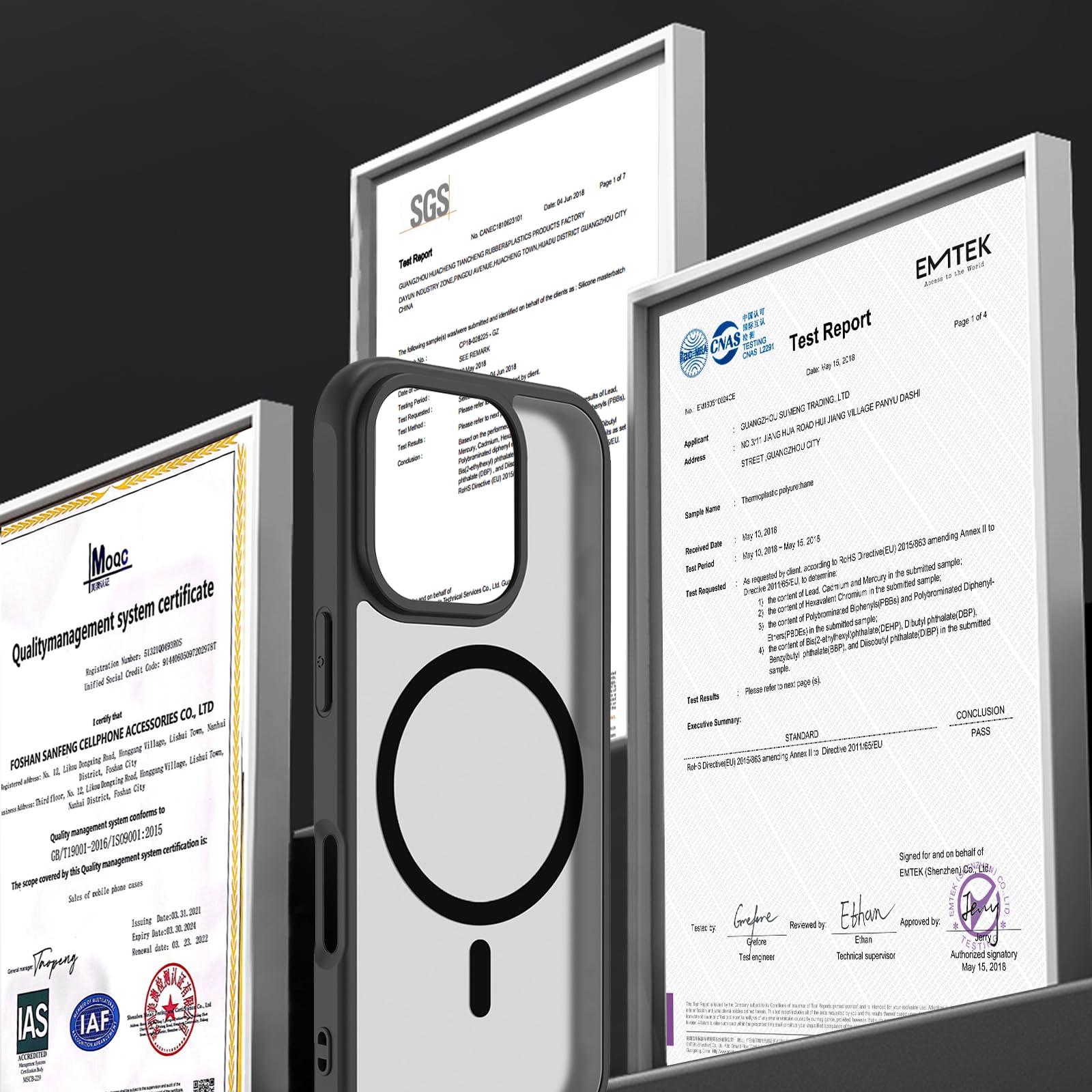 Pinlisheng 2024 Magnetic For Iphone 16 Pro Max Case,Compatible With Magsafe,Military Grade Drop Tested,Shockproof Matte Transluc