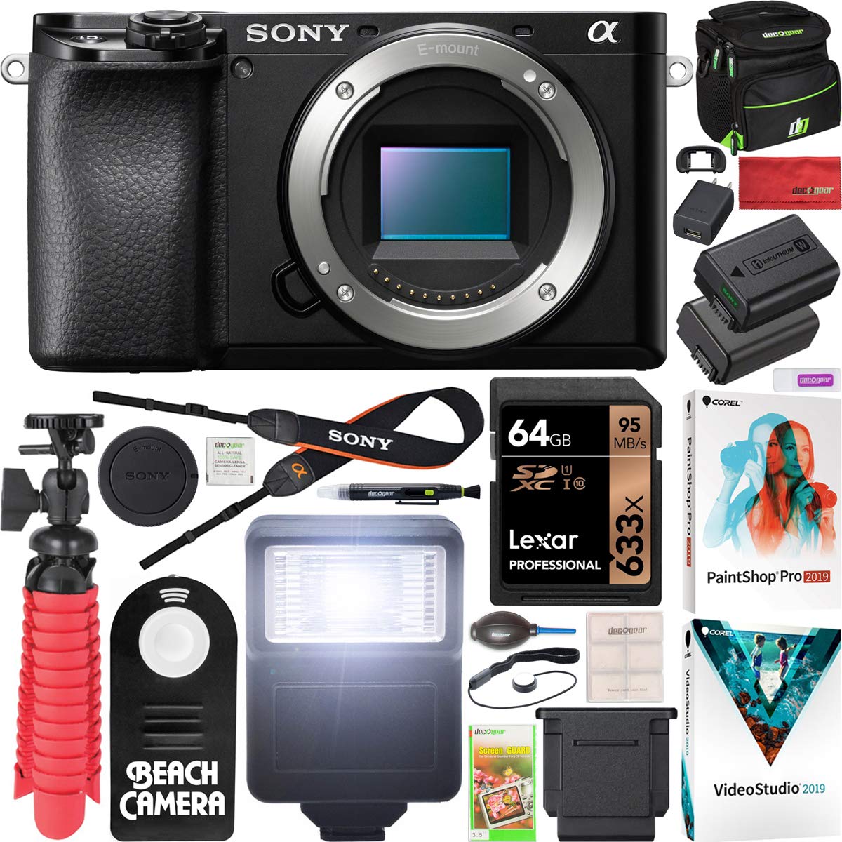 Sony a6100 Mirrorless Camera | Official Sony USA Partner Model | 4K APS-C Body Only Interchangeable Lens Camera ILCE-6100B with 