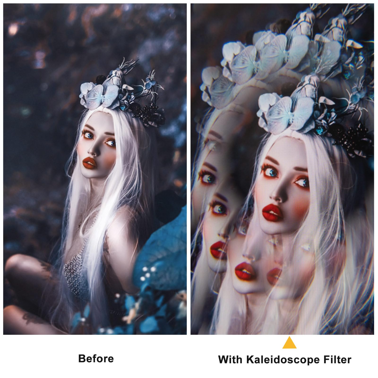 Green.L 67Mm Kaleidoscope Prism Lens Filter Photography Prism Crystal Glass Effect Filter