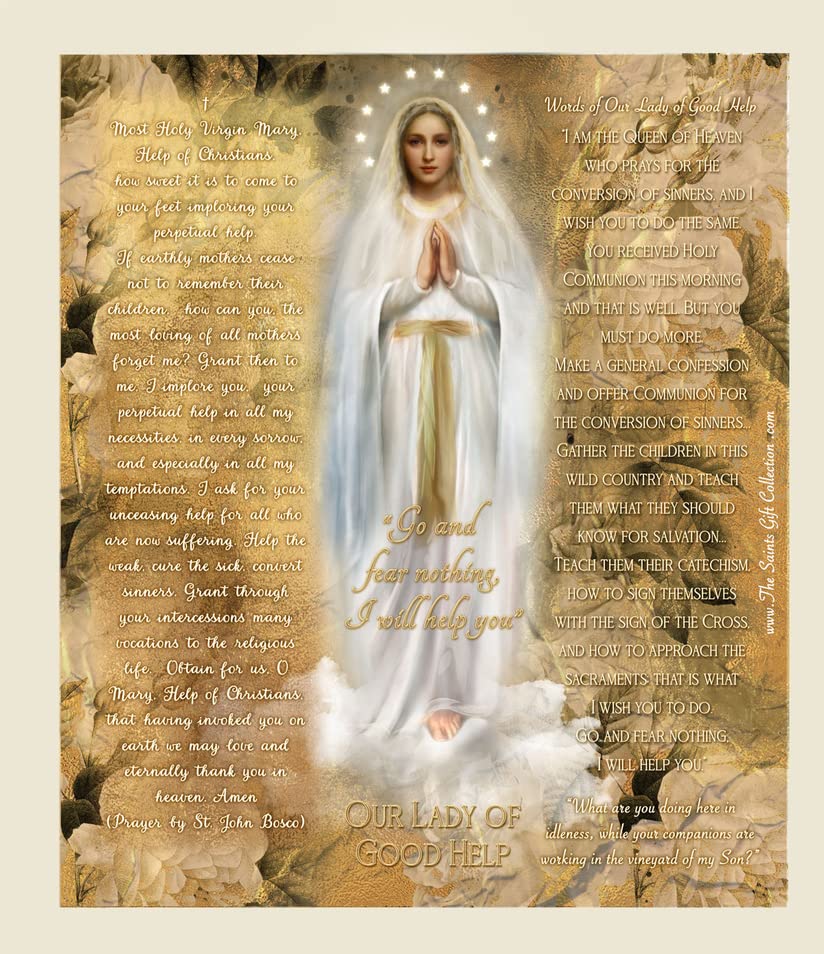 The Saints Collection Our Lady Of Good Help, Led Flameless Devotional Prayer Candle