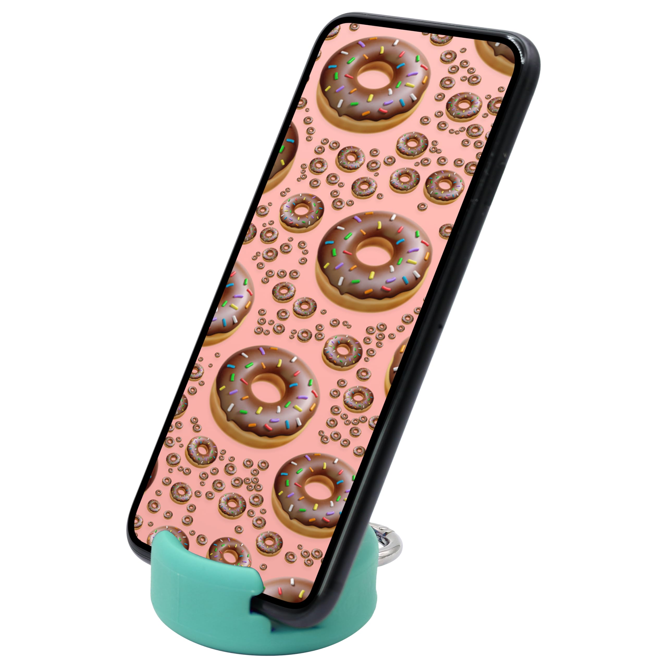Godonut   Phone Stand Mini   Portable Keychain Cell Phone Holder   Desk Accessory   Perfect For Travel, Office, Nightstand   Com