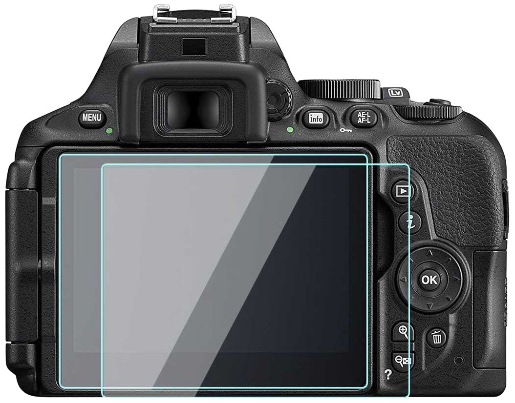 WH1916 Glass Screen Protector Foils Compatible for Nikon D5300 D5500 D5600, Tempered Glass Film Anti-Bubble Anti-Scratch Anti-Fi