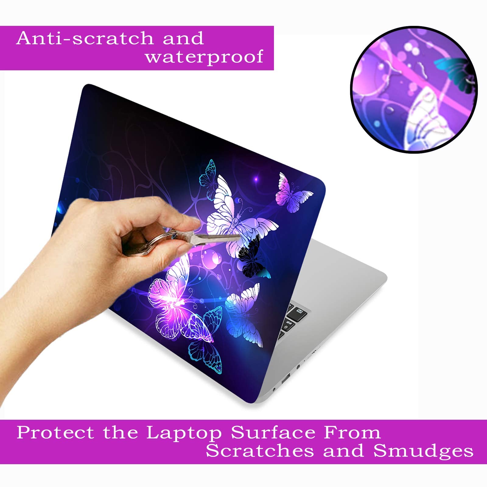 Laptop Skin Sticker Decal Cover, 11.6   12'' 13'' 13.3'' 14'' 15'' 15.4'' 15.6'' Laptop Netbook Skin Sticker Cover Art Notebook