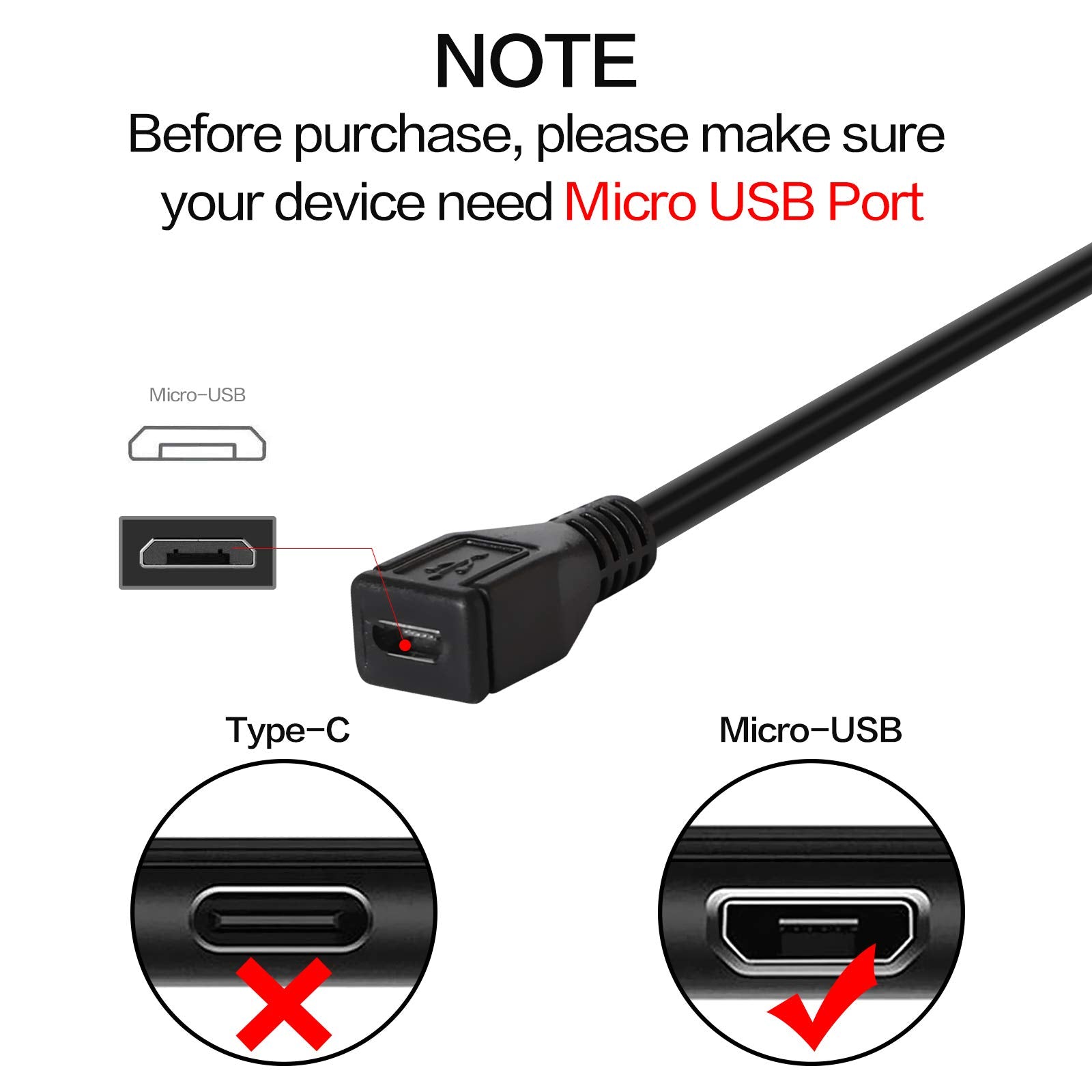 Inovat 25Cm Usb 2.0 Micro 5 Pin 5P Female To Female Socket Short Extension Adapter Cable