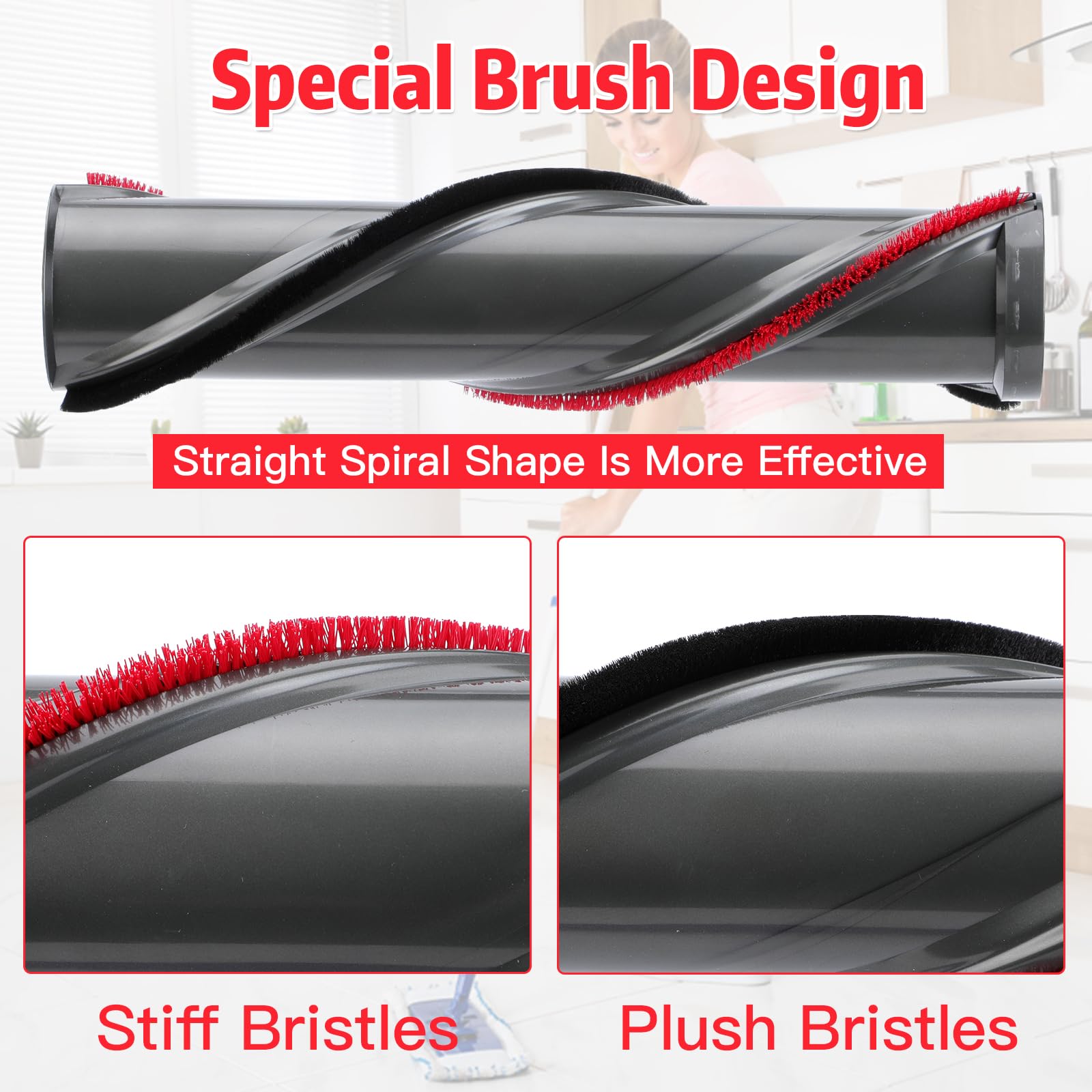 Bicyclestore Soft Roller Brush Replacement Compatible With Dyson Roll Bar Vacuum Attachments Cordless Vacuum Cleaner Head Brushr