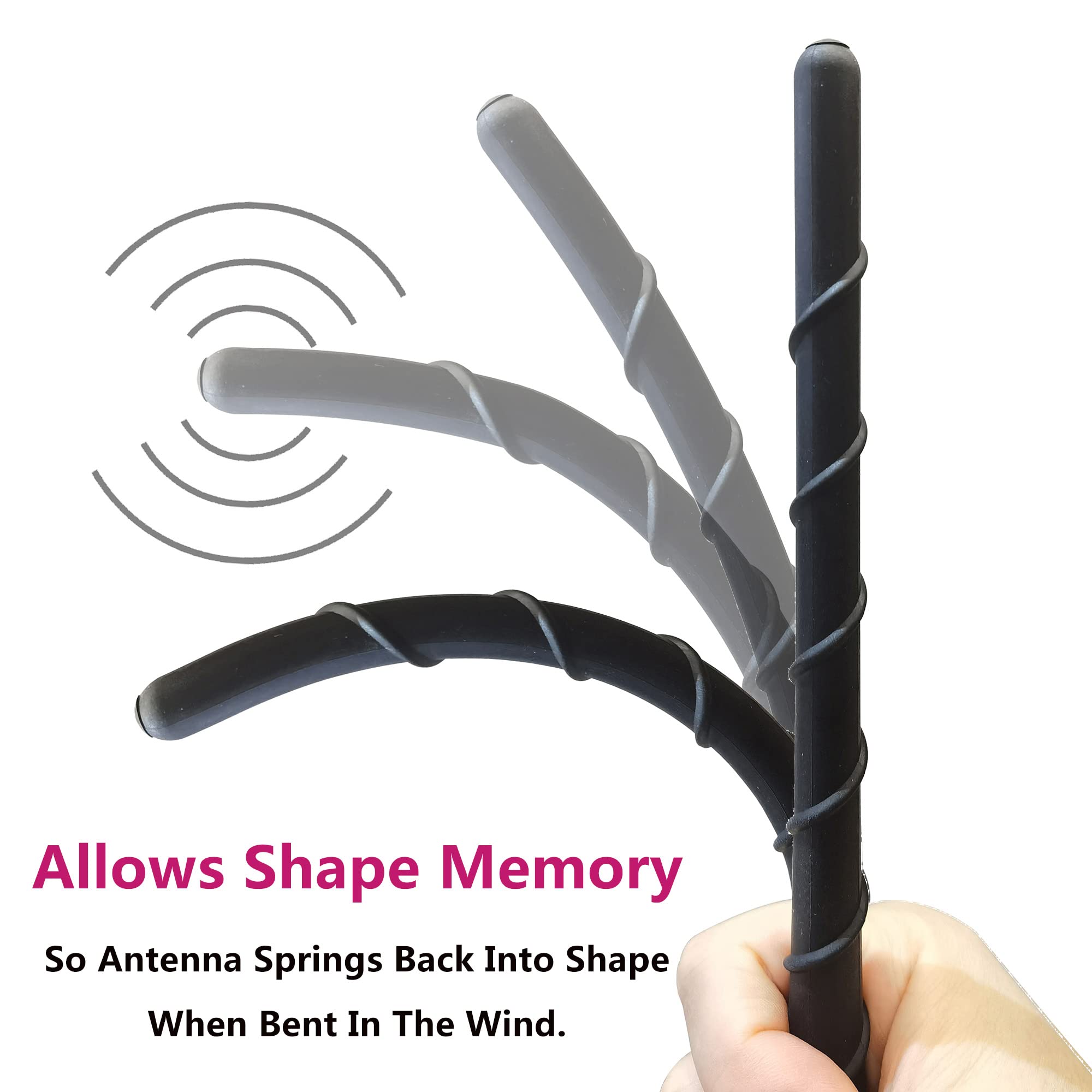 8 Inch Rubber Antenna For Dodge Journey (2010 2020), Dodge Journey Antenna   Car Wash Proof, Internal Copper Coil Antenna Mast R