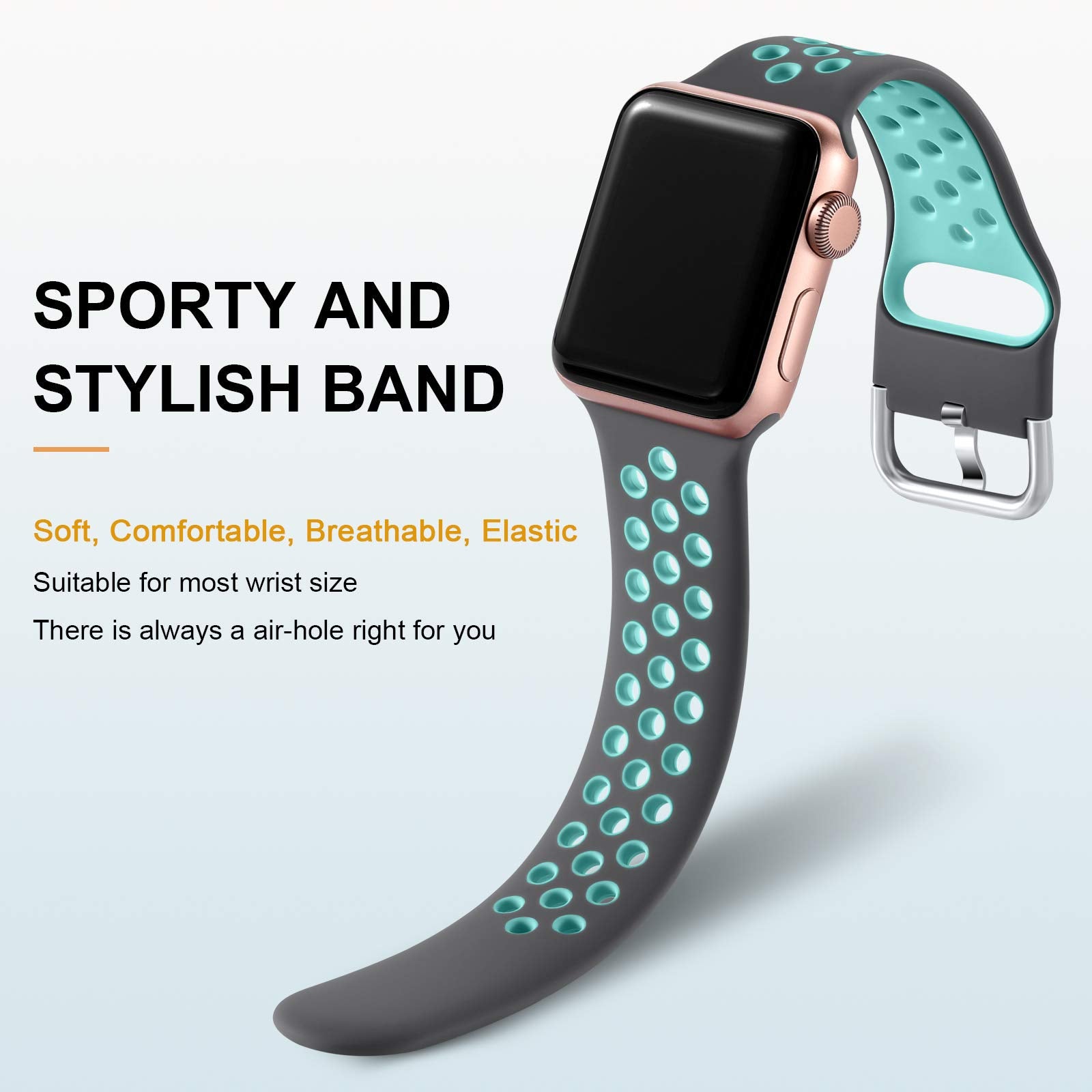 Lerobo 3 Pack Bands Compatible With Apple Watch 44Mm 46Mm 49Mm 45Mm 42Mm 41Mm 38Mm 40Mm Women Men,Soft Silicone Breathable Sport