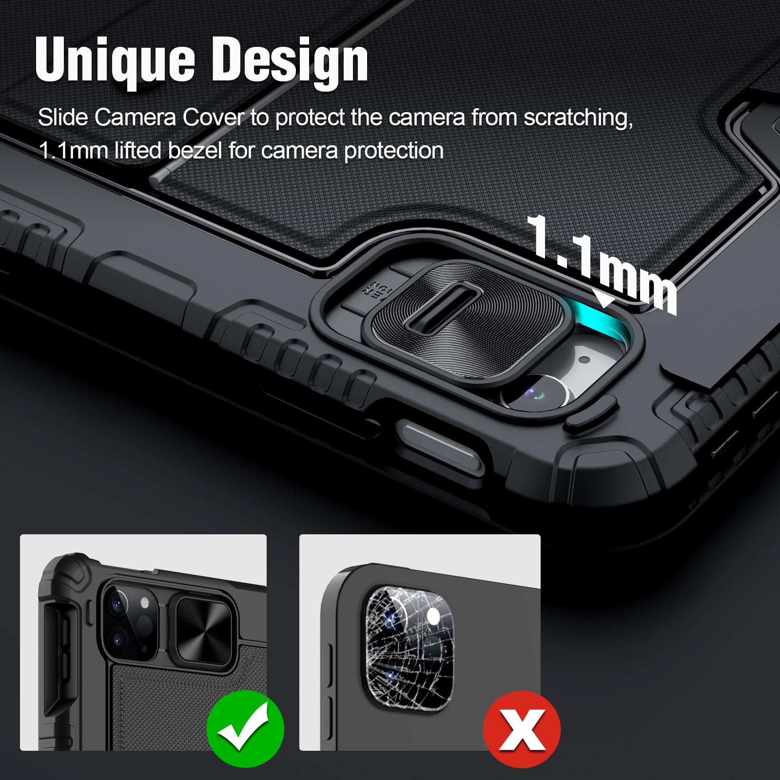 Nillkin Ipad 10Th Generation Case With Keyboard (10.9'', 2022), 7 Colors Backlit, Multi Touch Trackpad, Detachable Ipad Case 10T