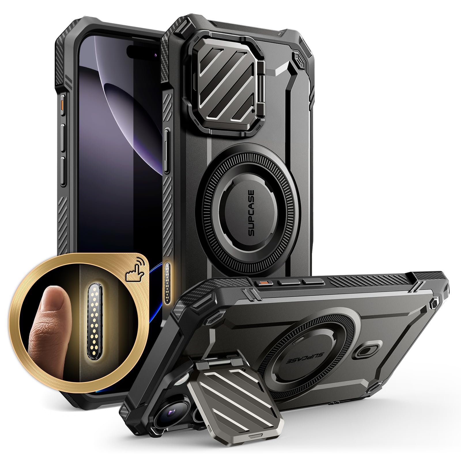 SUPCASE for iPhone 16 Pro Case 6.3 2024 with Camera Control Capture Button (UBMag XT), [Compatible with MagSafe] [Camera Cover